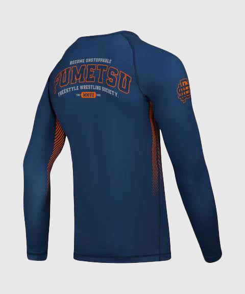 Rashguard À Manches Longues Fumetsu Varsity - Bleu Marine