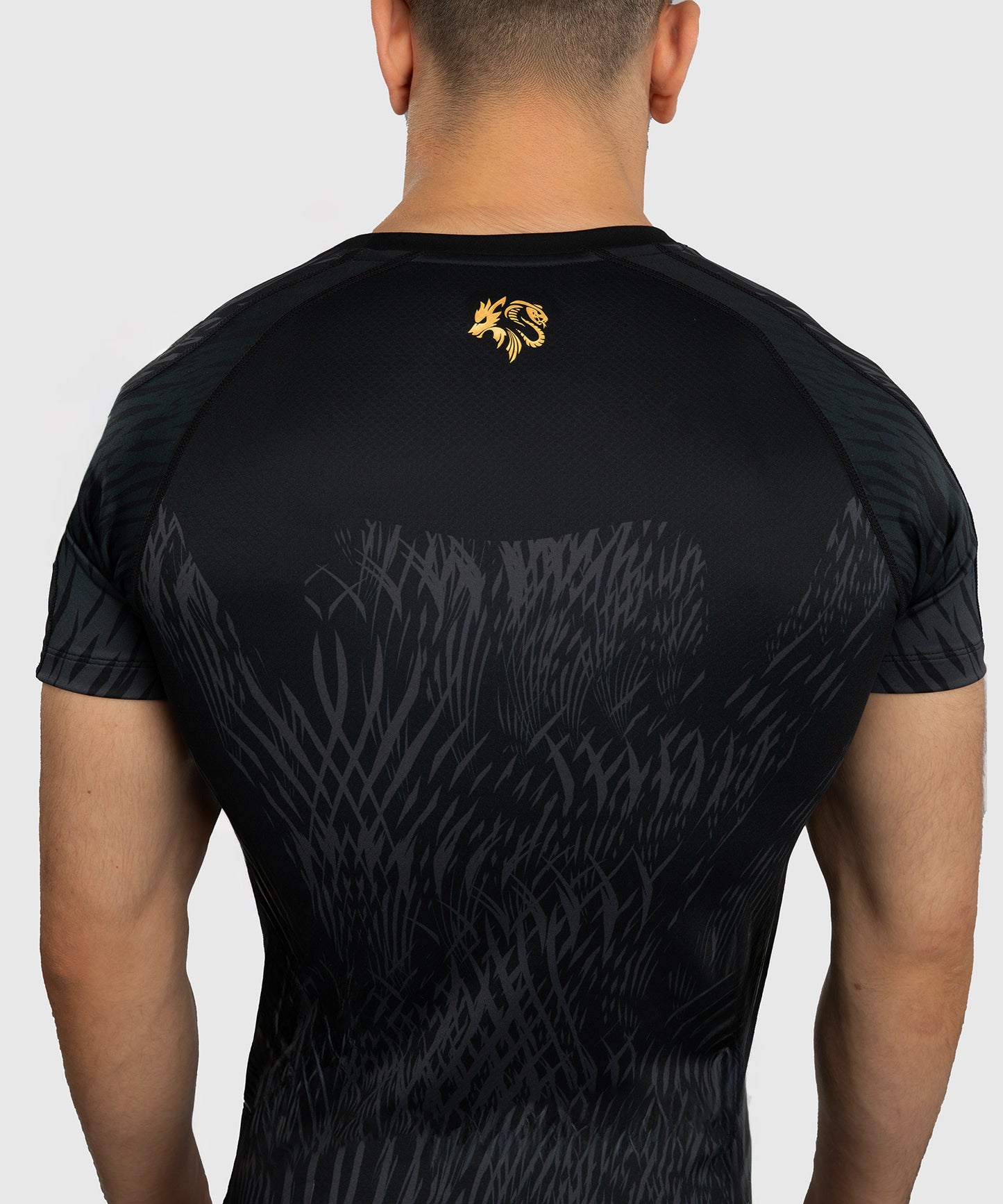 Venum x Chimaev Kurzarm-Rashguard - Schwarz/Grau