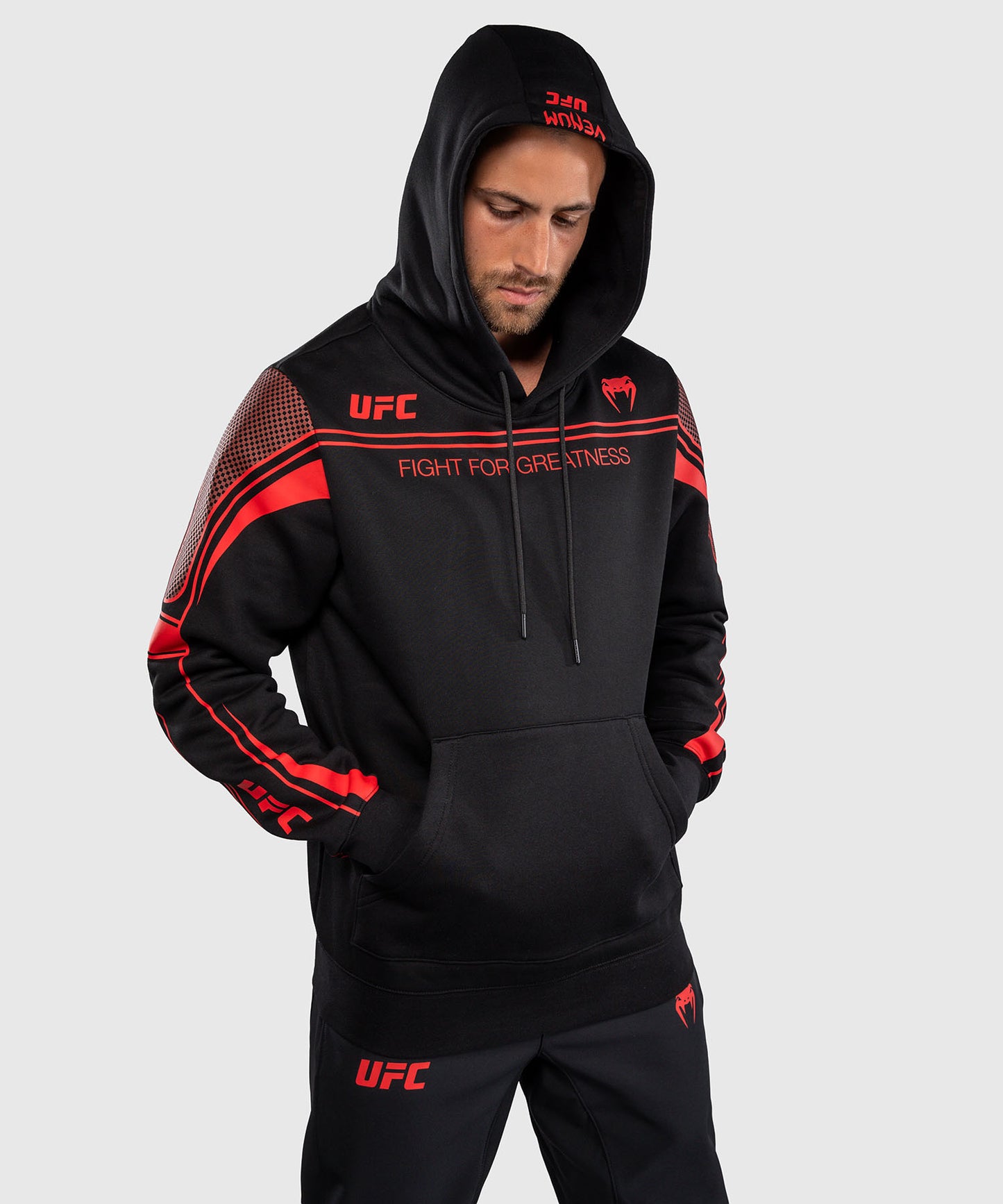 Venum UFC Unity by Venum Authentic Fight Week Herren-Kapuzenpullover - Schwarz
