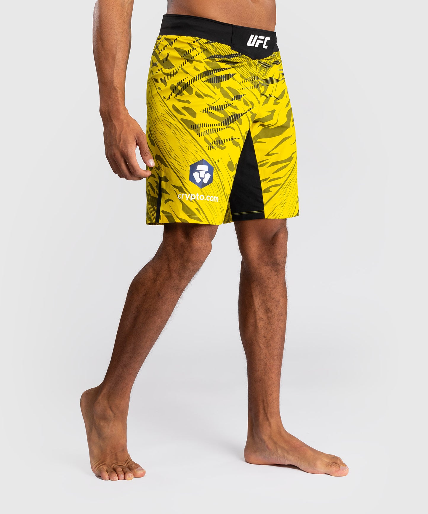Shorts de Combat pour Hommes UFC Fusion by Venum Authentic Fight Night - Coupe Longue - Jaune