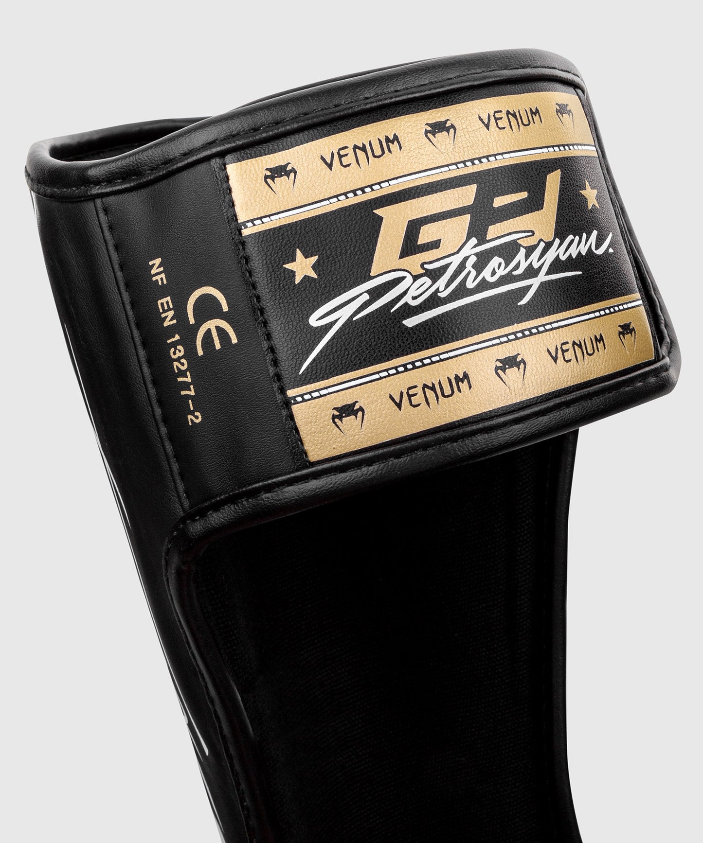 Venum Petrosyan Shinguards - Black/Gold