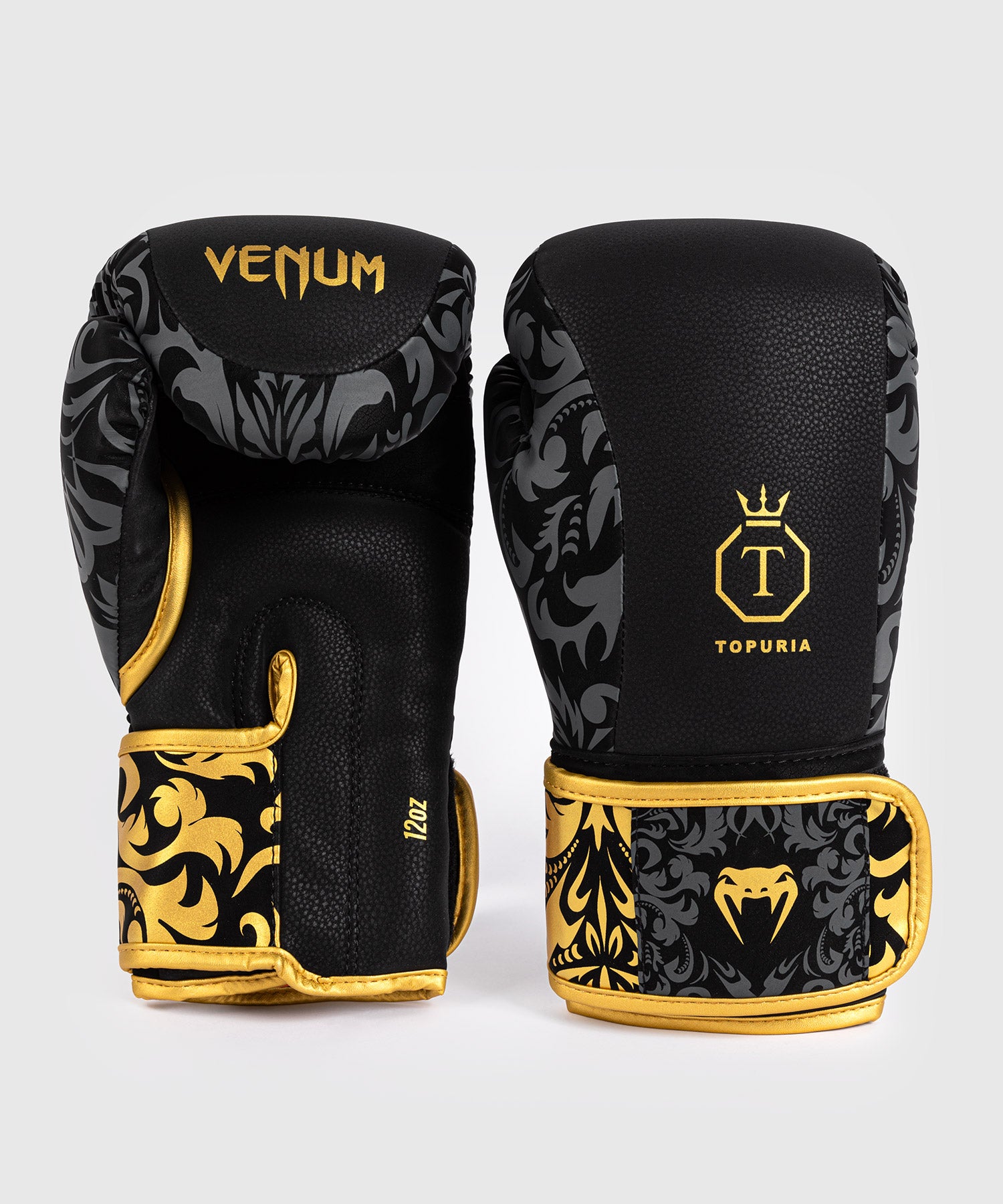 Venum x Topuria Unmatched Edition Boxing Gloves - Black/Gold