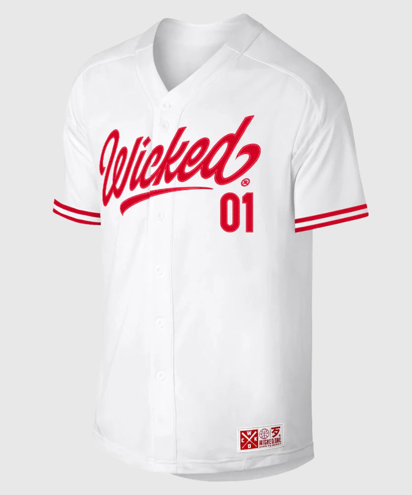 Wicked One Rollin Baseball Shirt - White