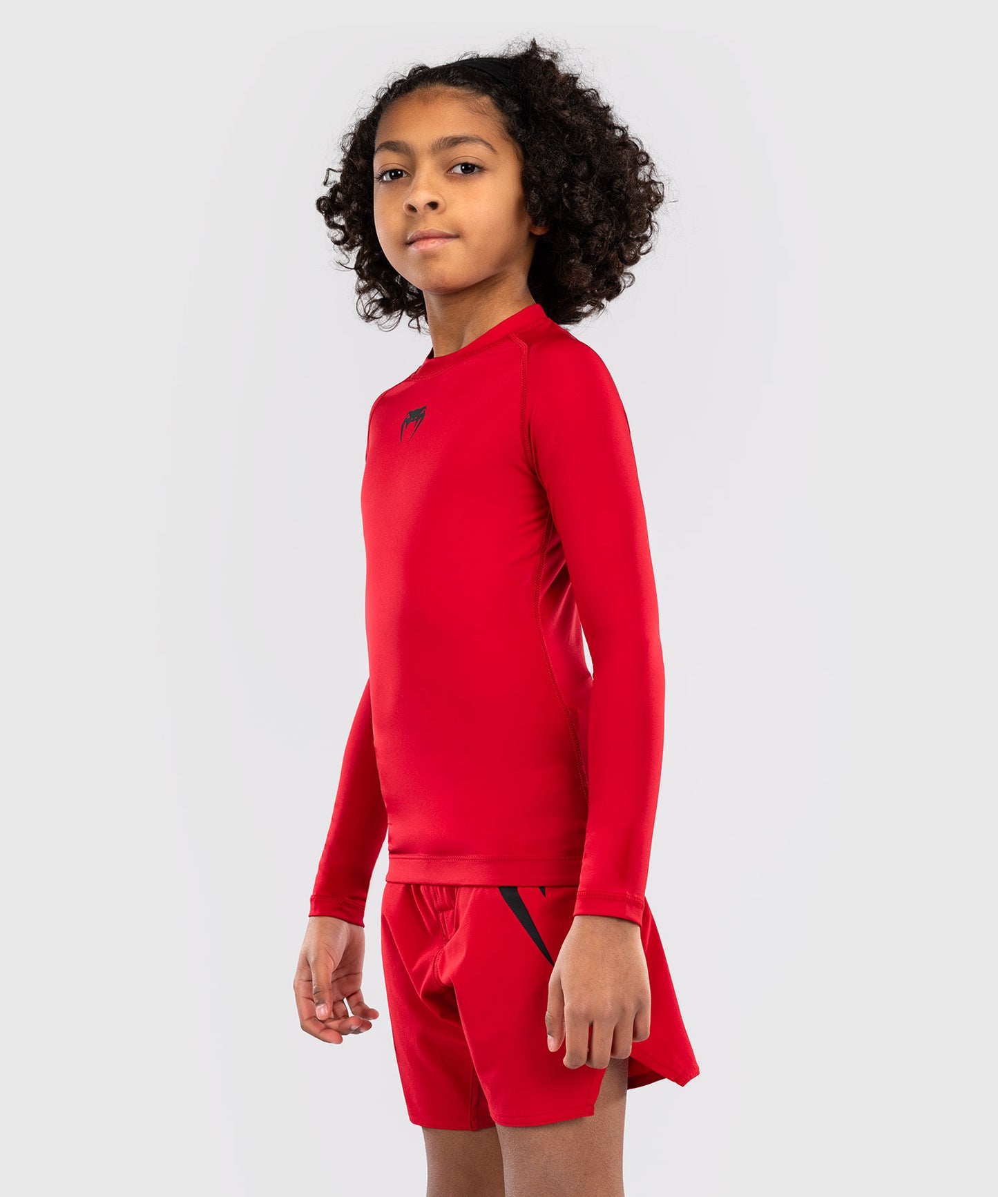 Rashguards Manches Longues pour Enfants Venum Contender - Rouge Cerise