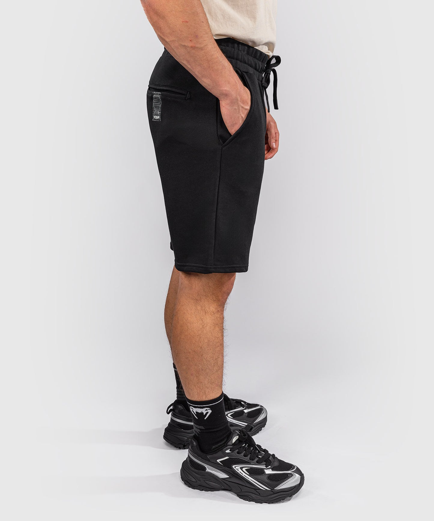 Venum Classic Fleece Cotton Shorts - Black
