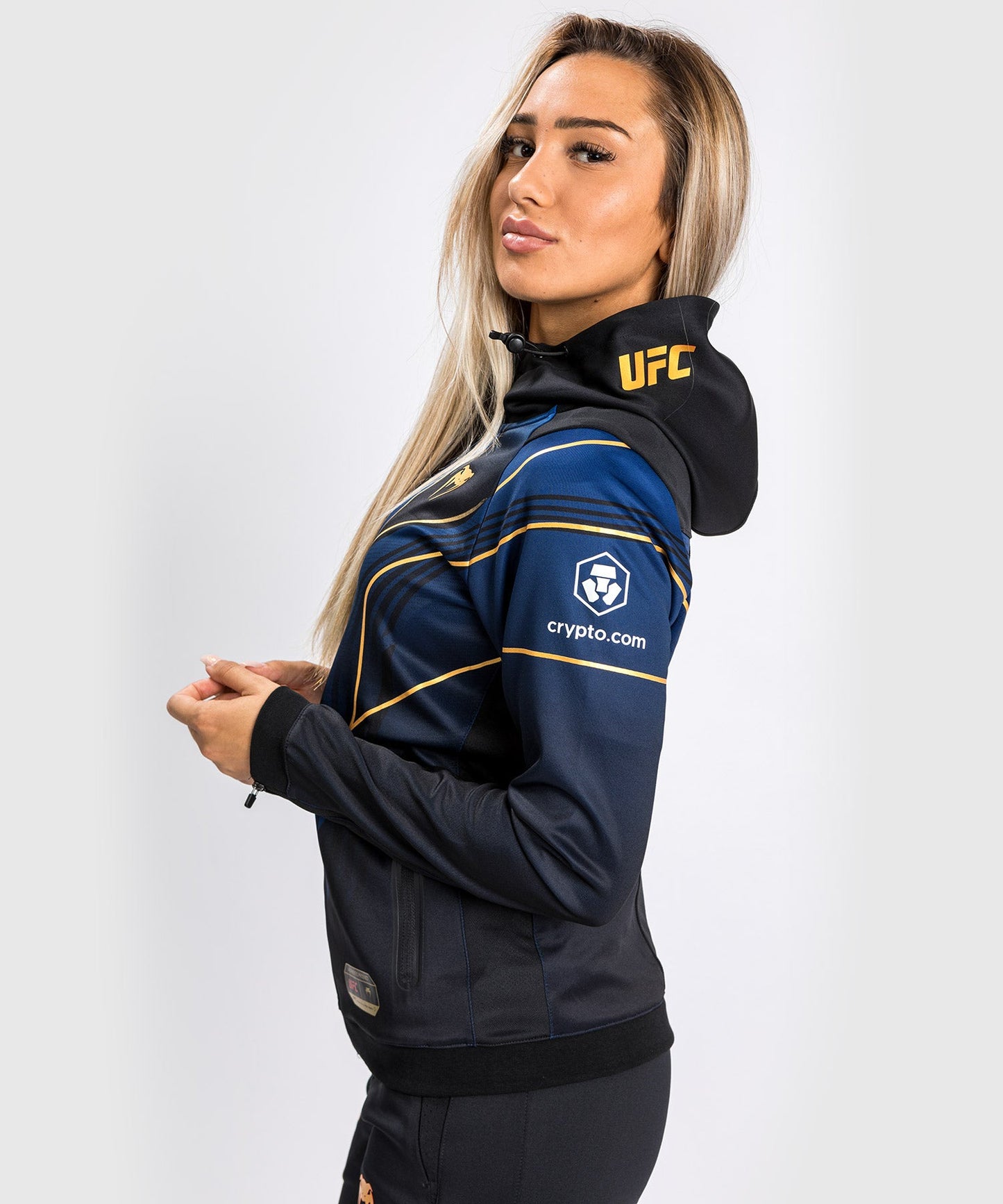 Sweatshirt à Capuche Femme UFC Venum Authentic Fight Night 2.0 - Midnight Edition - Champion