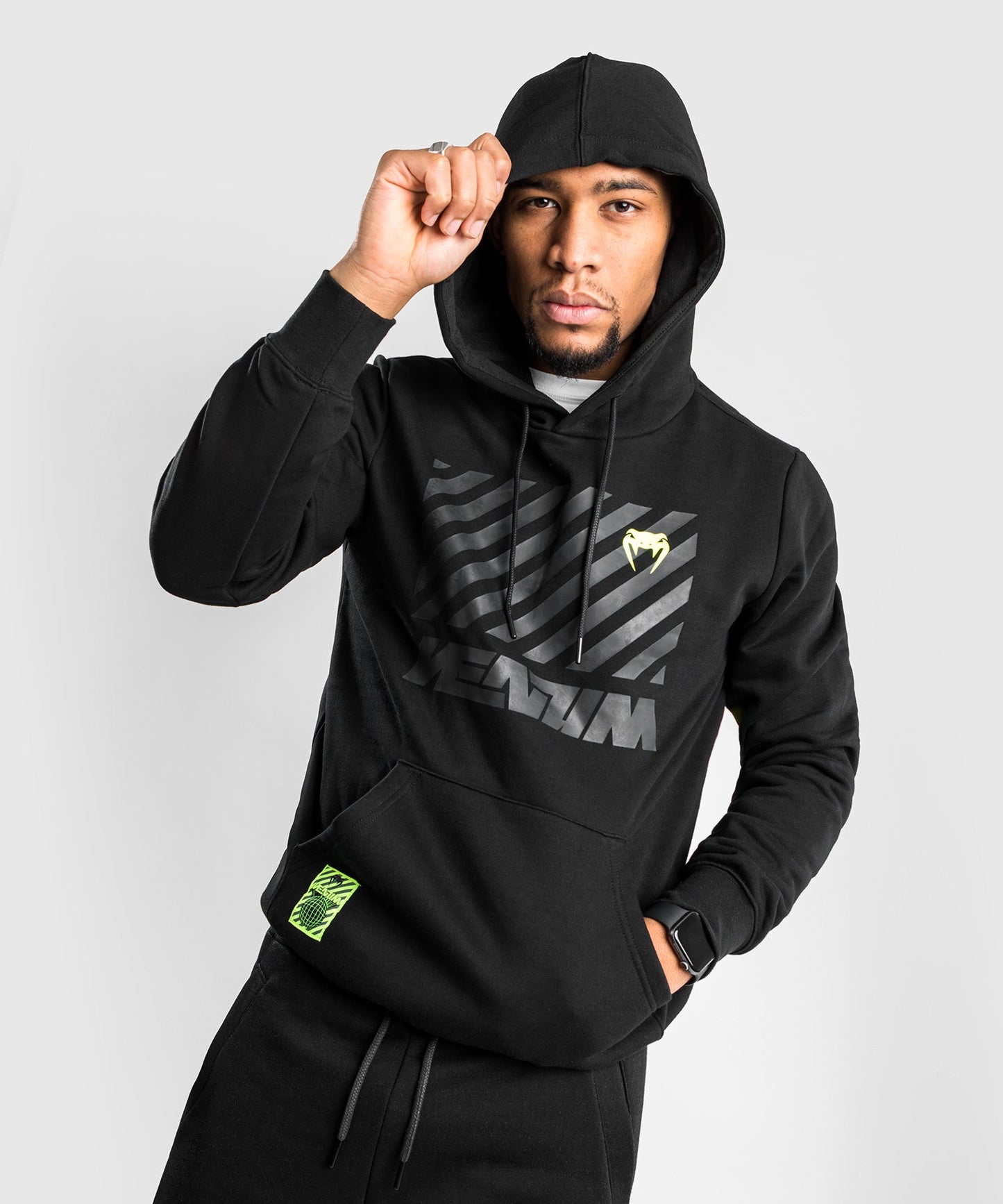 Venum Stripes Kapuzen-Sweatshirt - Schwarz