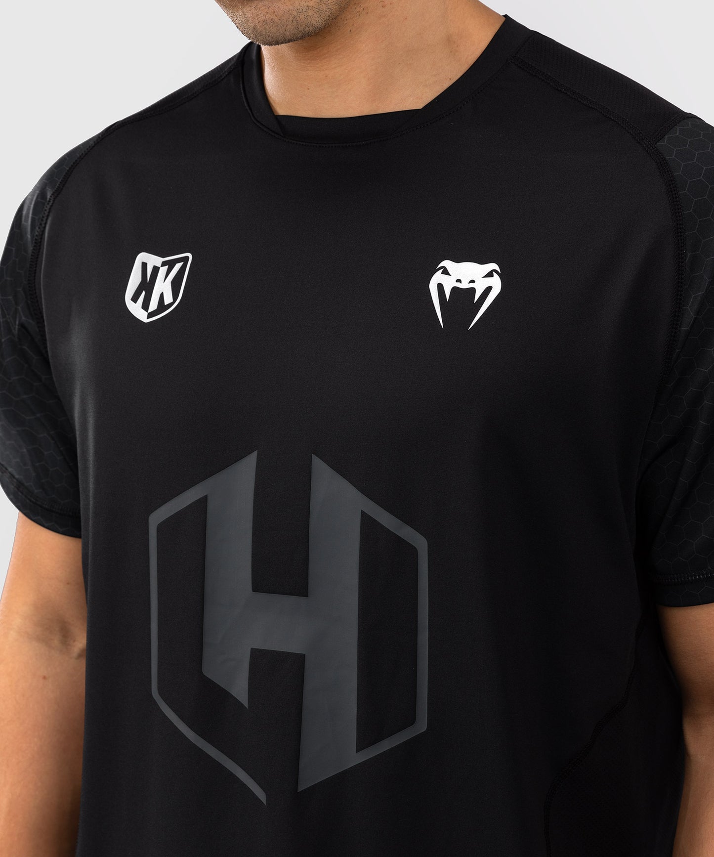 Foot Korner x Venum Hexagon MMA T-Shirt - Schwarz/Silber