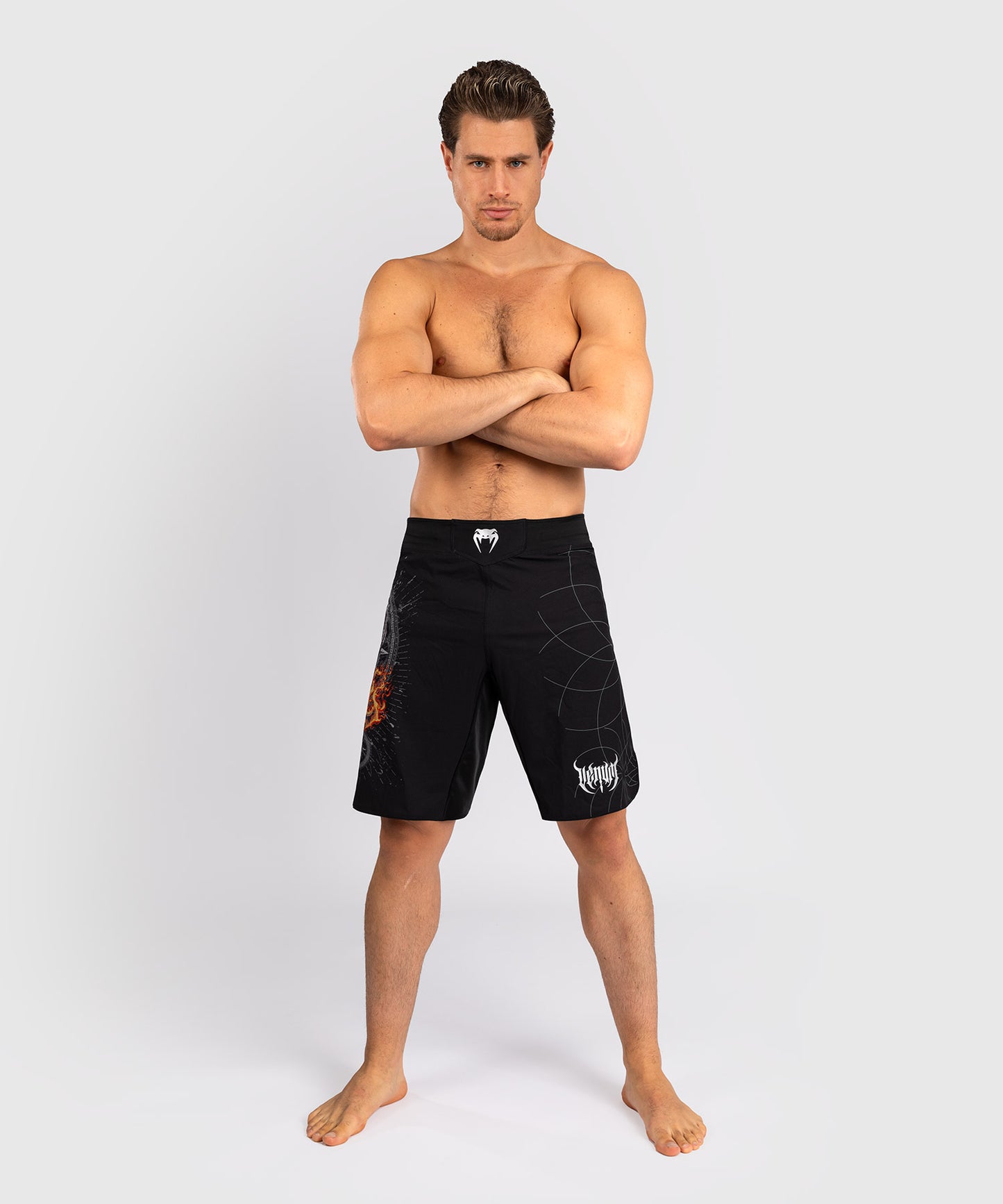 Short de combat Venum Gladiator 5.0 - Noir/Argent