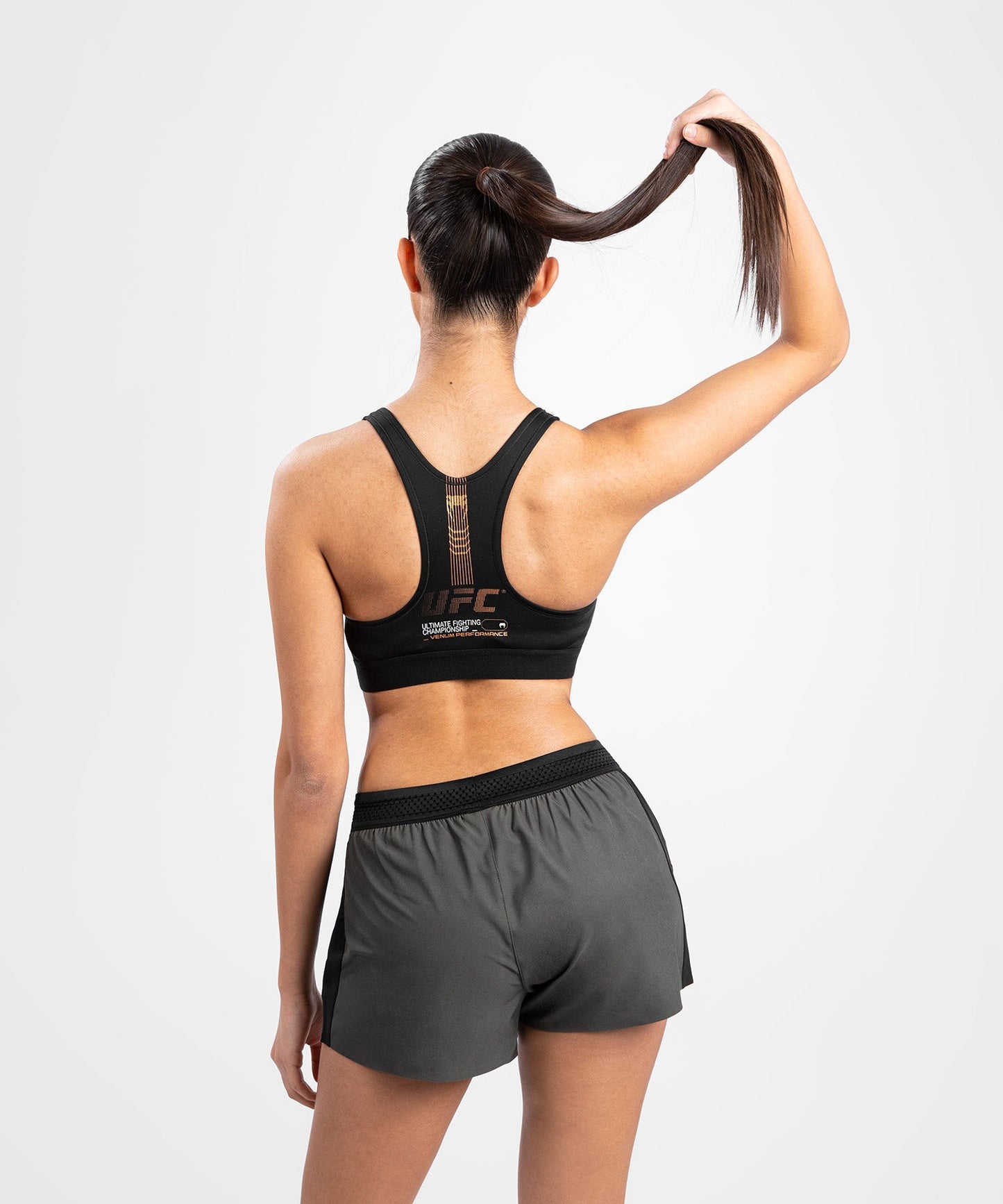 Brassière de sport pour Femmes UFC Adrenaline by Venum Fight Week - Khaki/Bronze