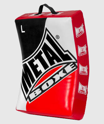 Metal Boxe Escudo de Golpeo Curvo – Negro/Blanco/Rojo