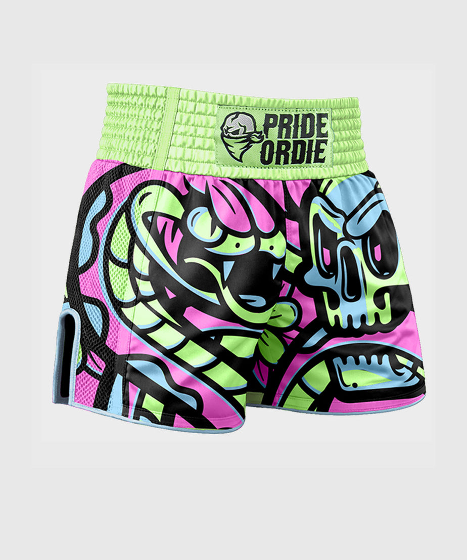 Pride Or Die Cold Instinct Muay Thai Shorts - Green