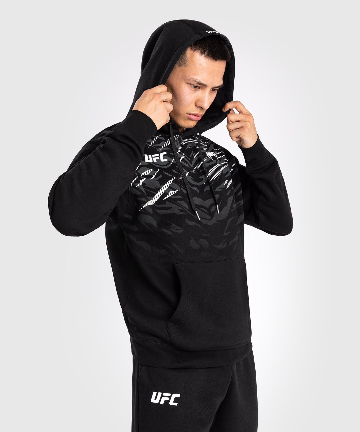 UFC Fusion by Venum Replica Men's Hooded Sweatshirt - Black