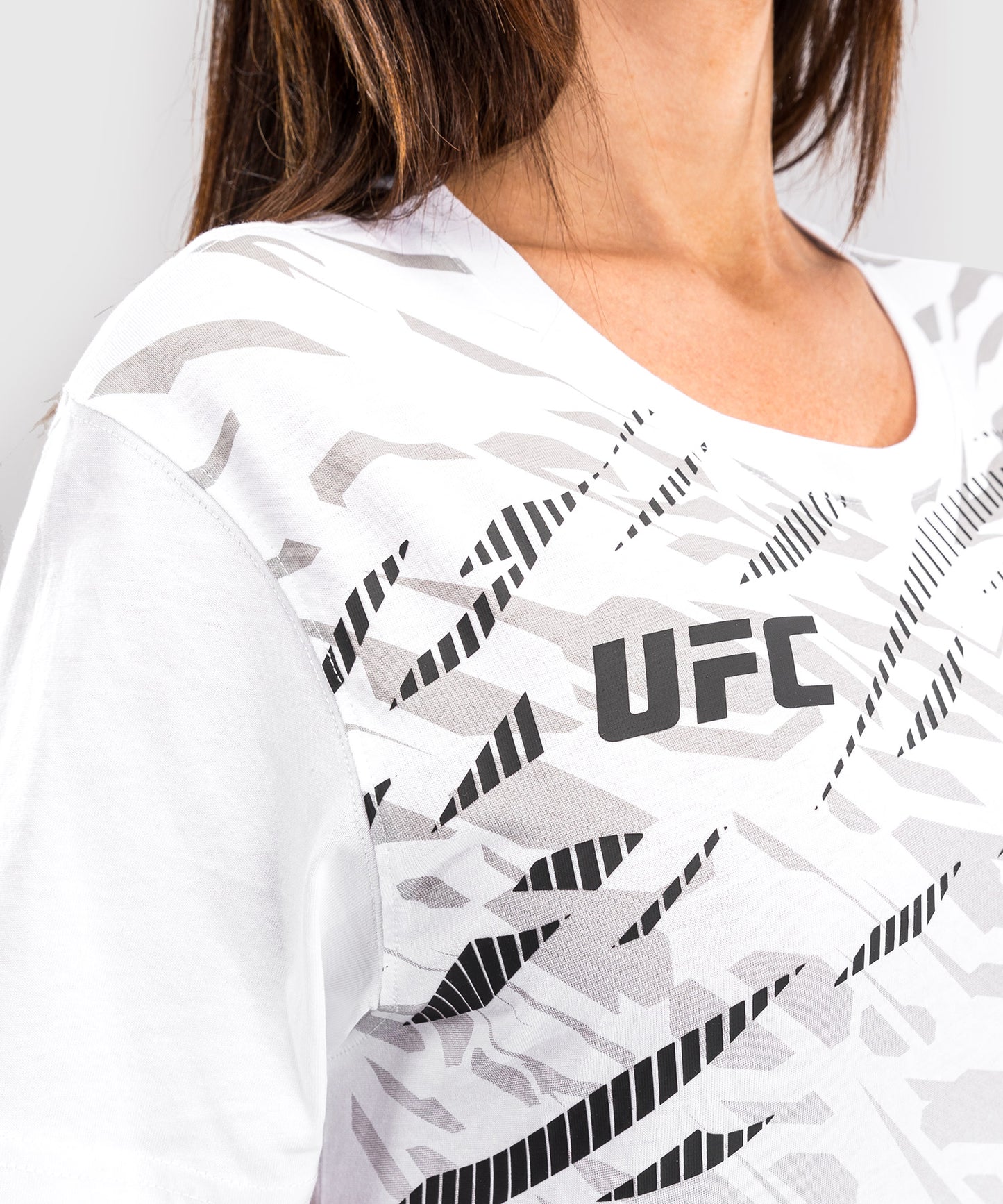 T-shirt à Manches Courtes pour Femmes UFC Fusion by Venum Replica - Blanc