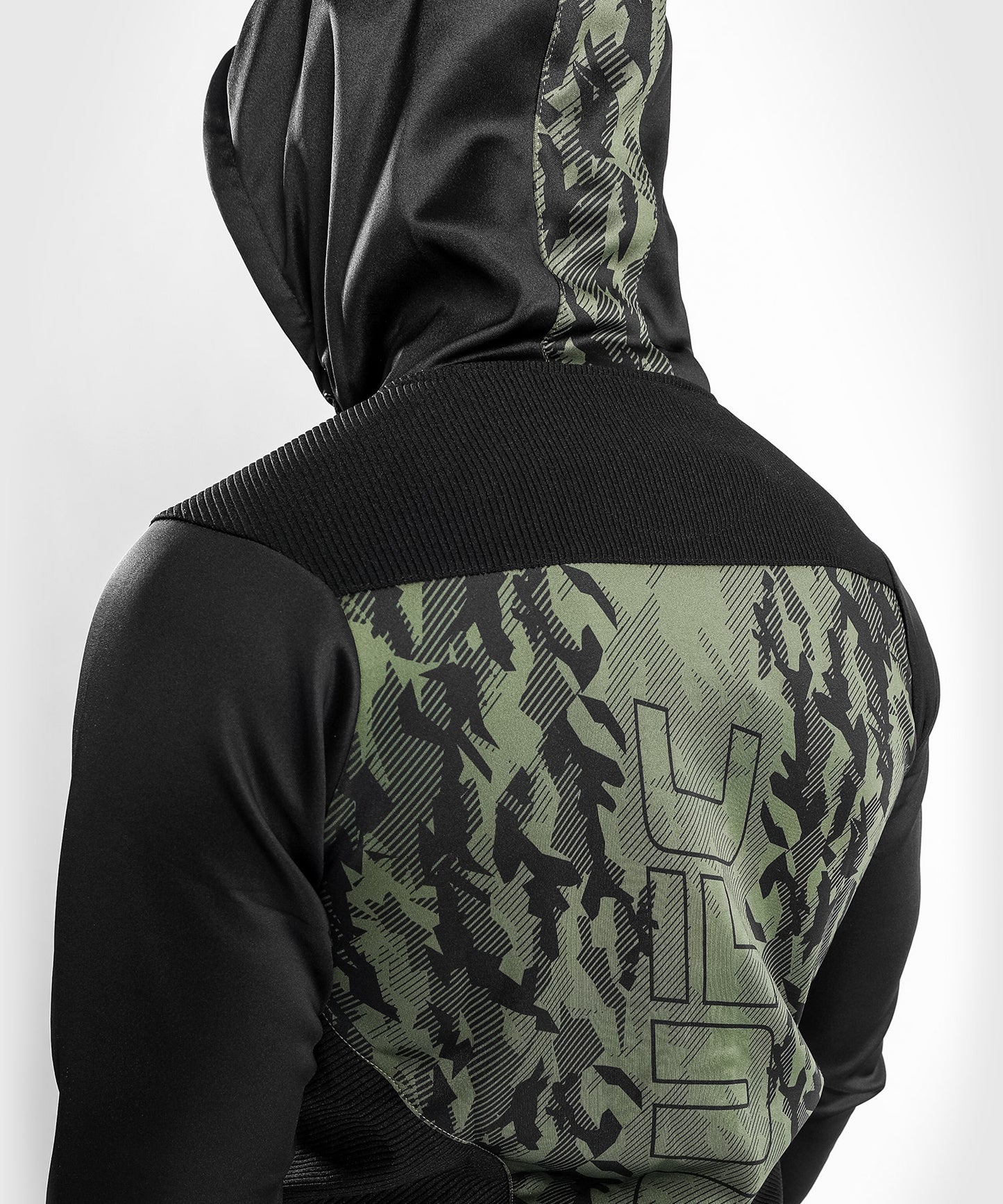 Sweatshirt Zippé Homme UFC Venum Authentic Fight Week - Kaki