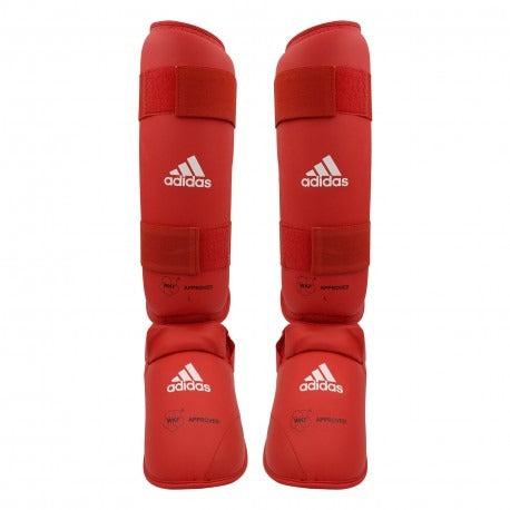Protège Tibia Et Pieds Wkf Adidas - Rouge