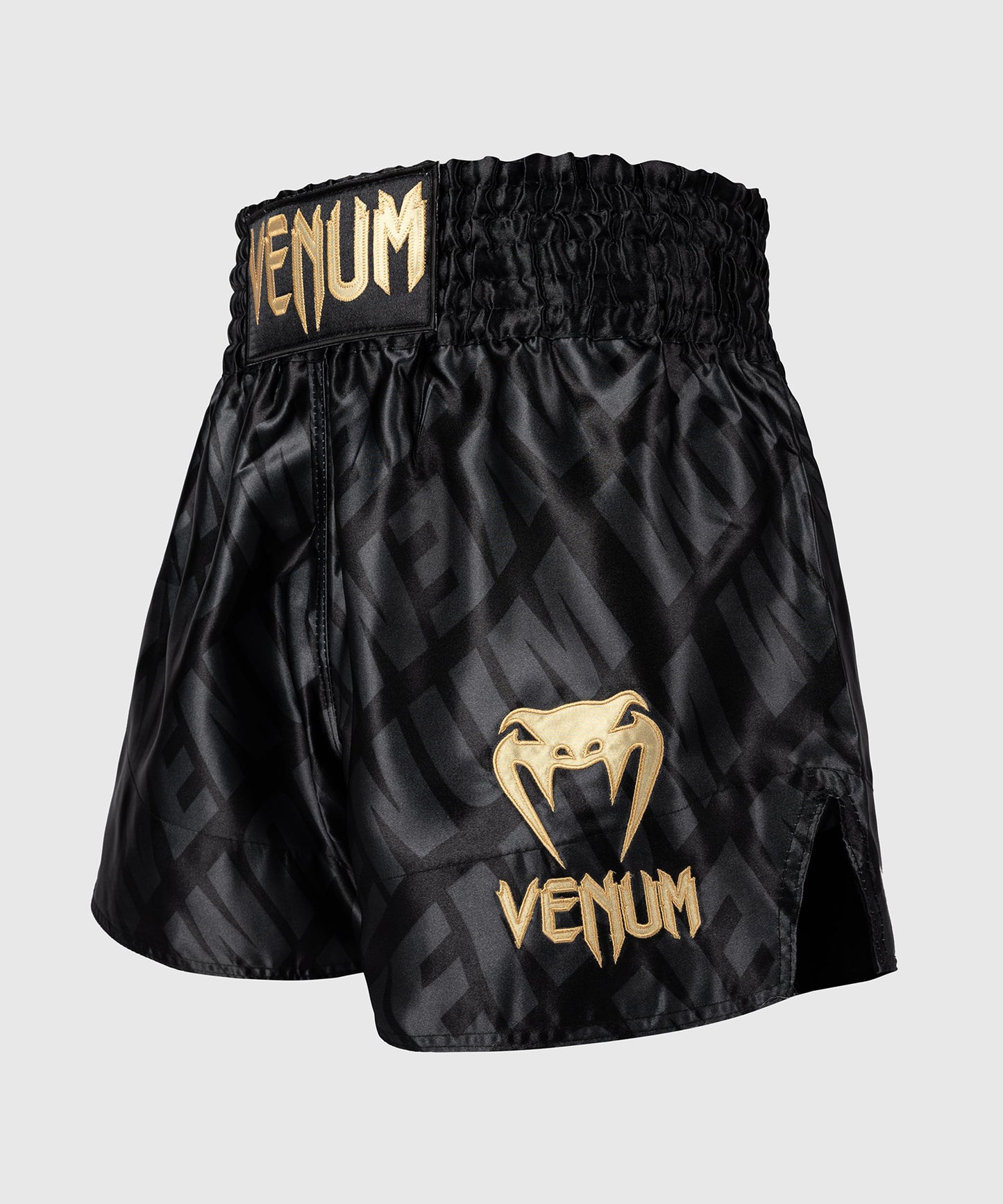 Venum Contender XT Pantalones Cortos Muay Thai – Negro/Oro