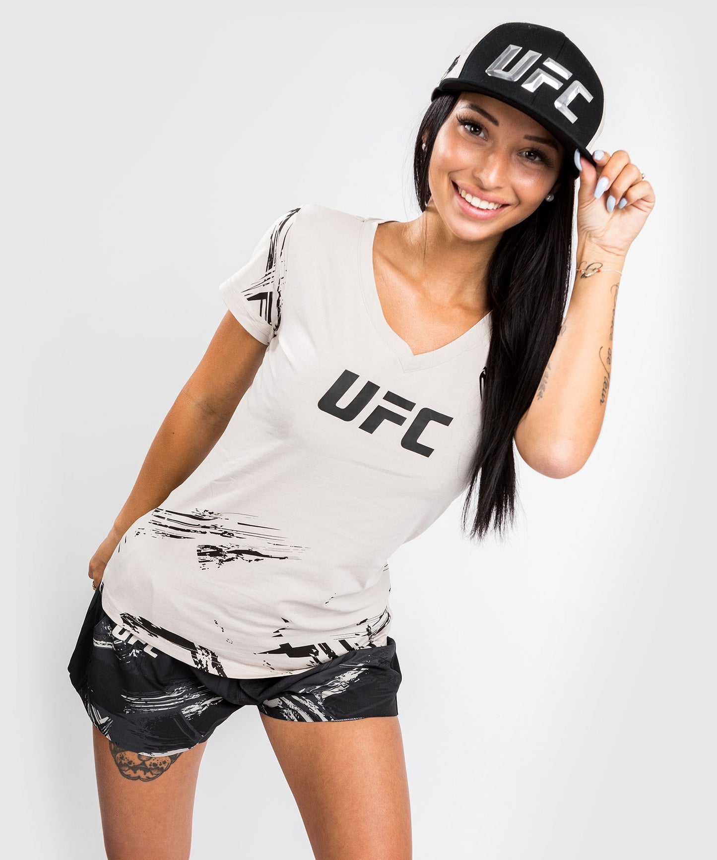T-Shirt UFC Venum Authentic Fight Week 2.0 - Pour Femmes - Sable