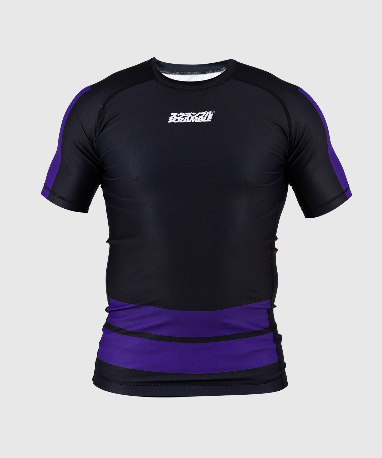 Rashguard Mit Kurzen Ärmeln Scramble Ranked -Violett
