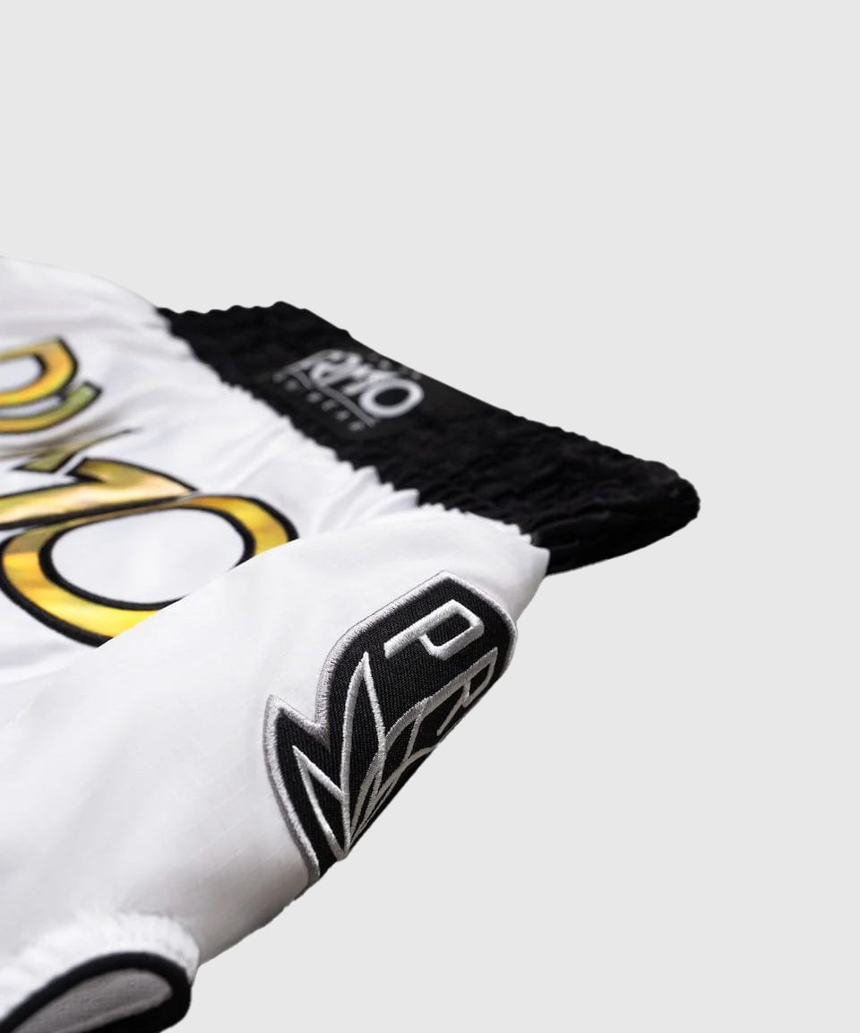 Short De Muay Thai Primo Special Edition - Melrose Og - Blanc