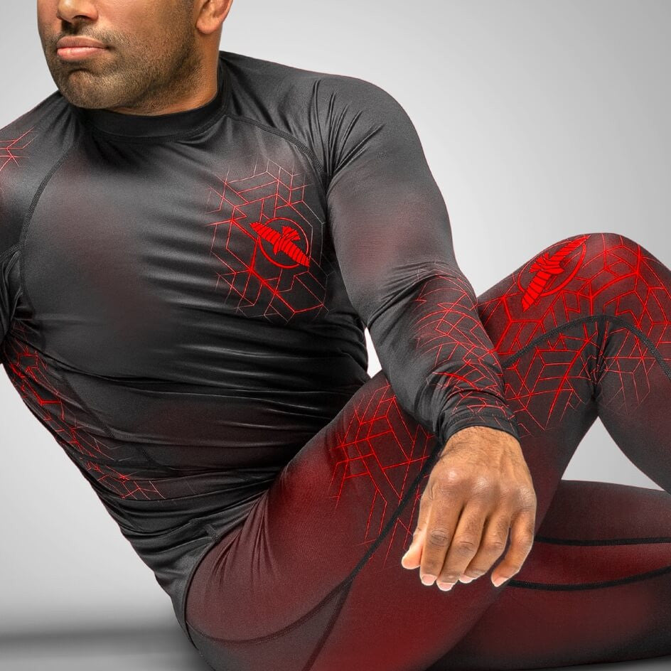 Hayabusa Geo Kompressionshose - Rot