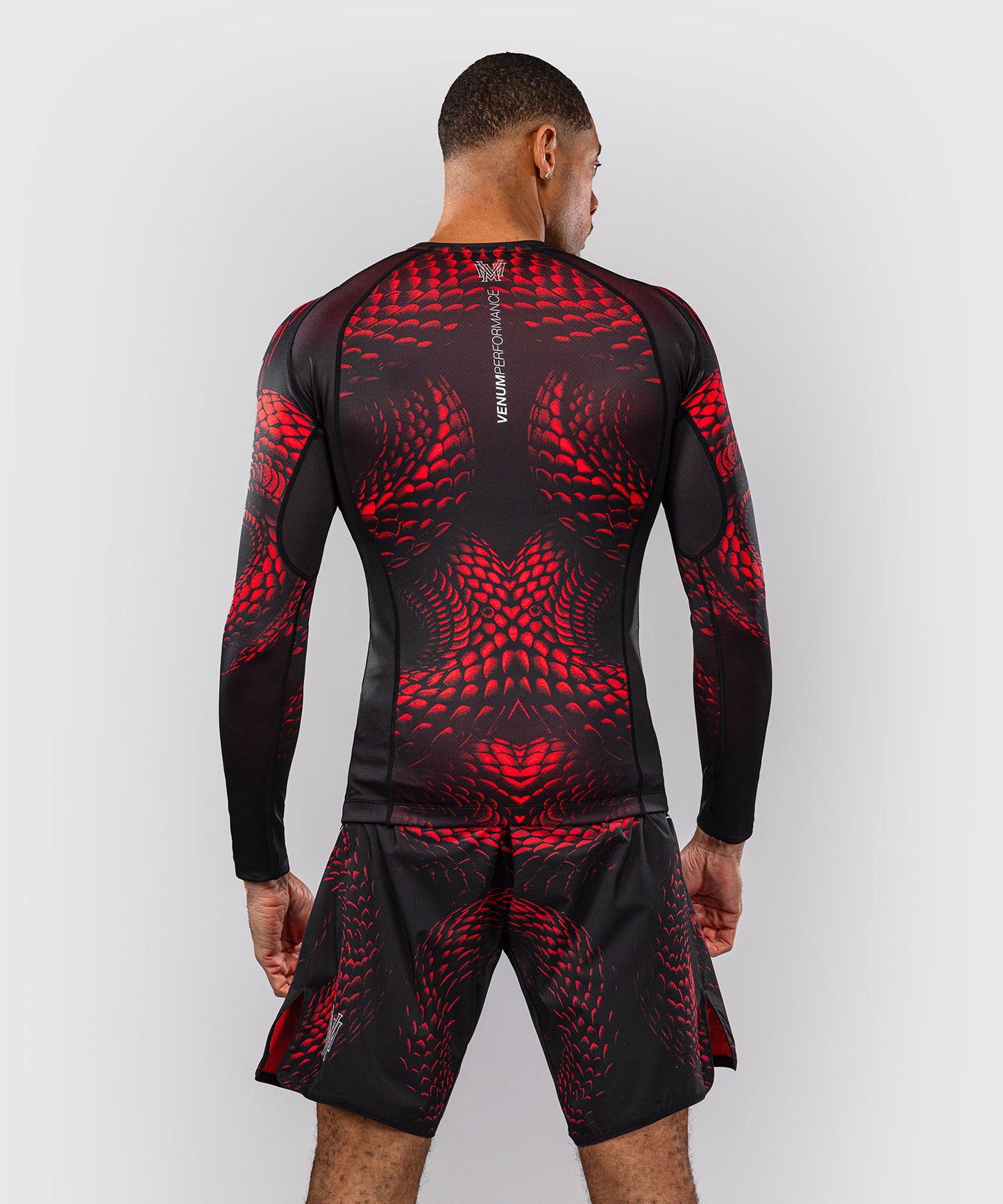 Venum Matupa Long Sleeve Rashguard - Black/Red/Silver