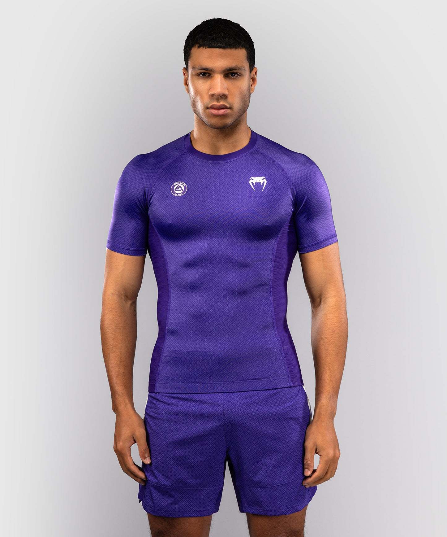 Rashguard à Manches Courtes Venum x Roger Gracie Academy - Violet