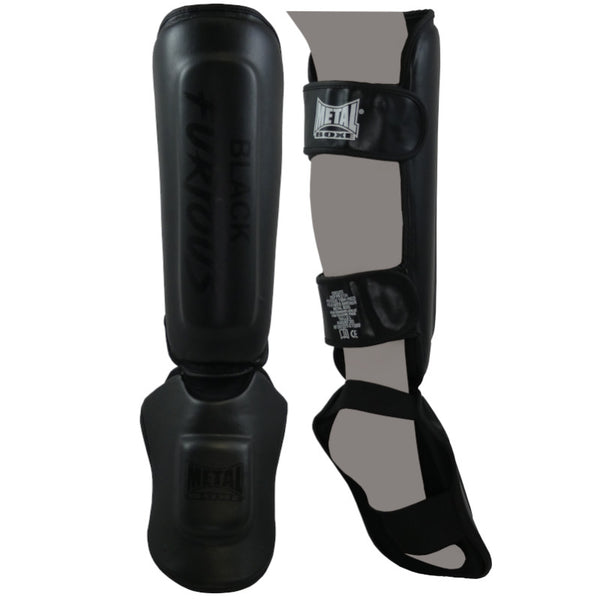 Protège-tibias MIRROR Adulte Unisexe - Noir, Taille S | Pour Sports De Combat, Mousse EVA Haute Densité
