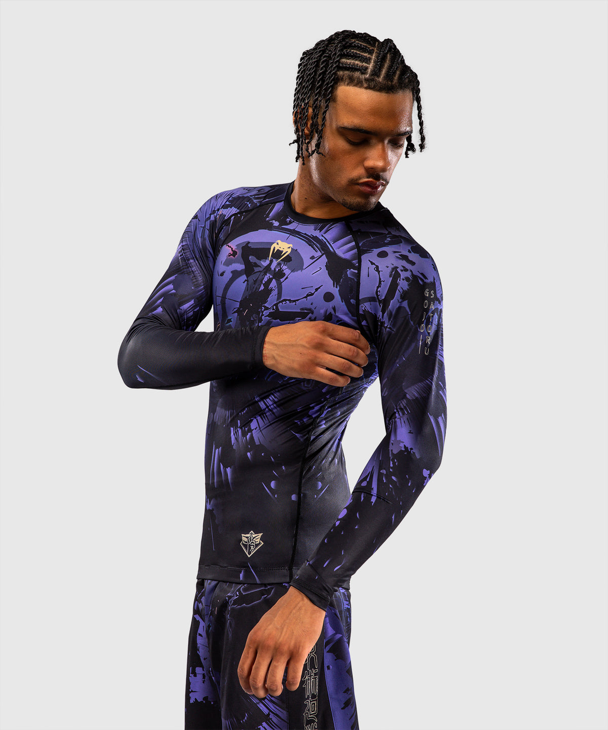 Rashguard à Manches Longues Gojo Jujutsu Kaisen x Venum – Violet
