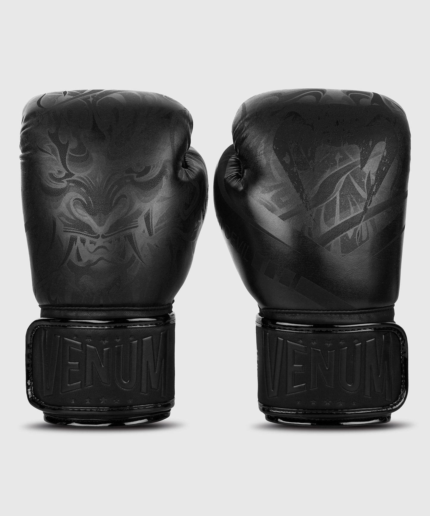 Venum Devil Boxing Gloves - Black/Black