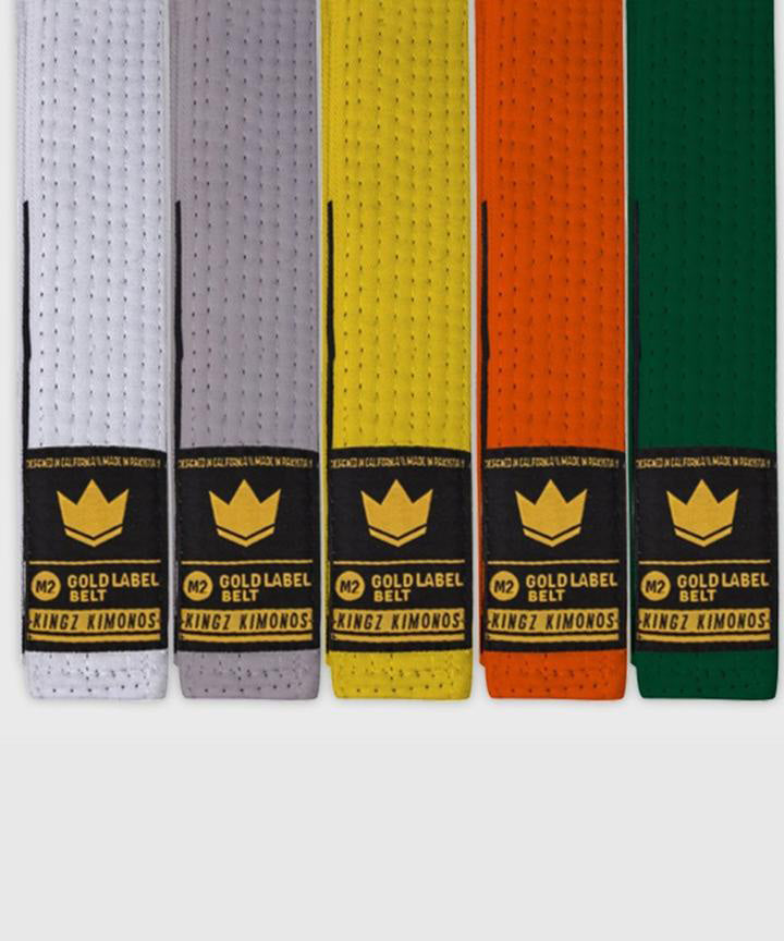 Ceinture de JJB Kingz Gold Label V2 - Enfant - Blanc