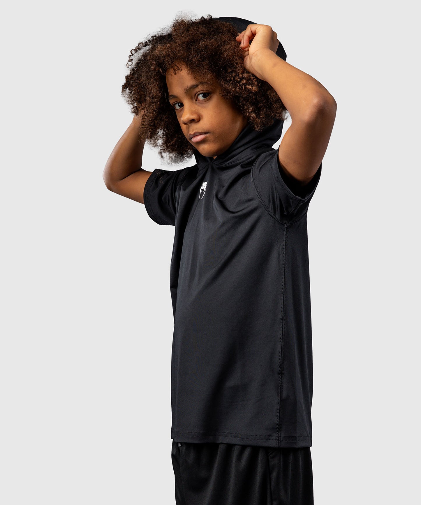 Venum Elite Sudadera Dry-Tech Manga Corta Para Niños - Negro