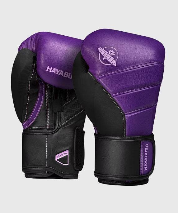 Hayabusa T3 Boxing Gloves – Black/Purple