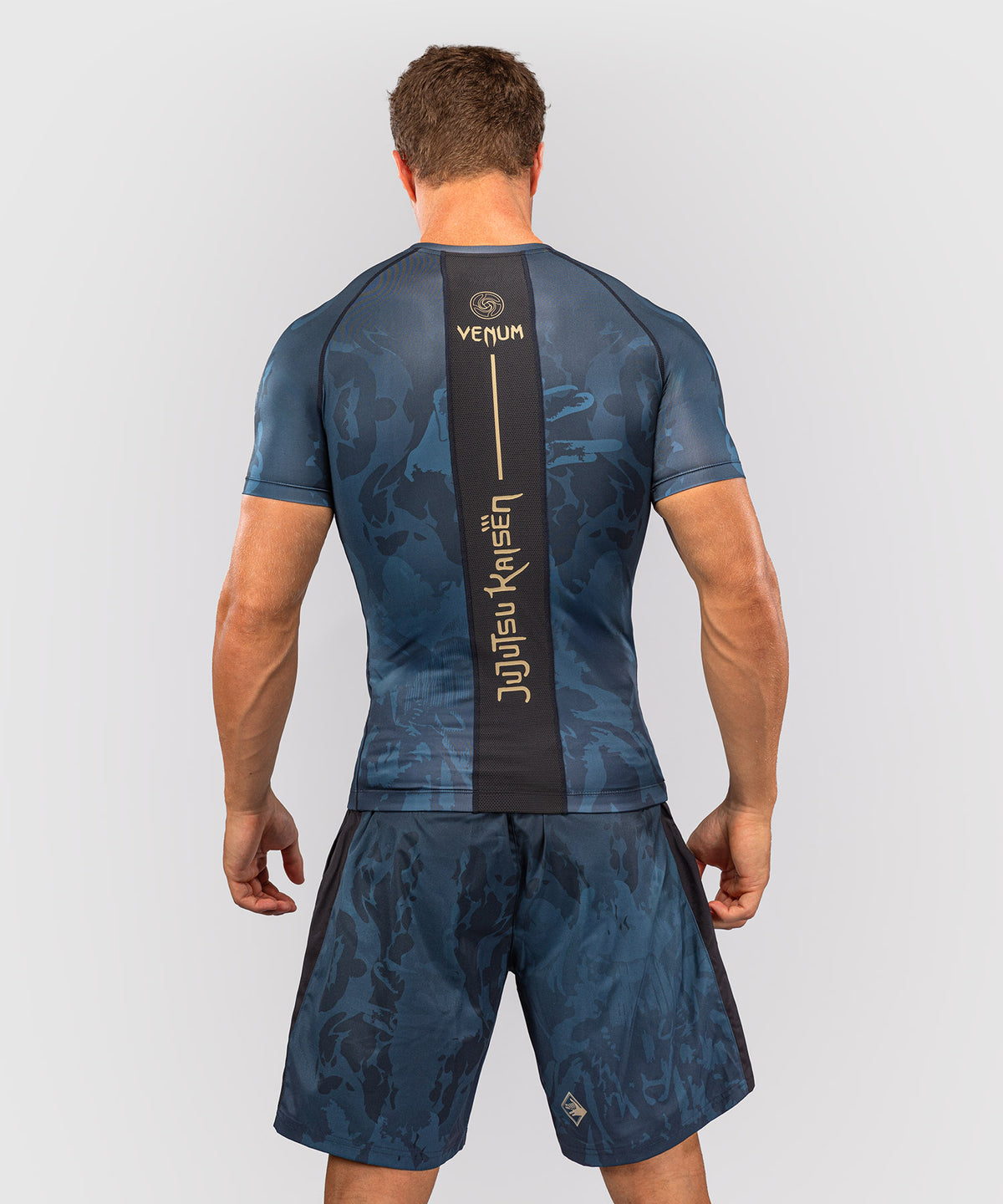 Jujutsu Kaisen x Venum Fushiguro Rashguard a Maniche Corte – Verde Oceano
