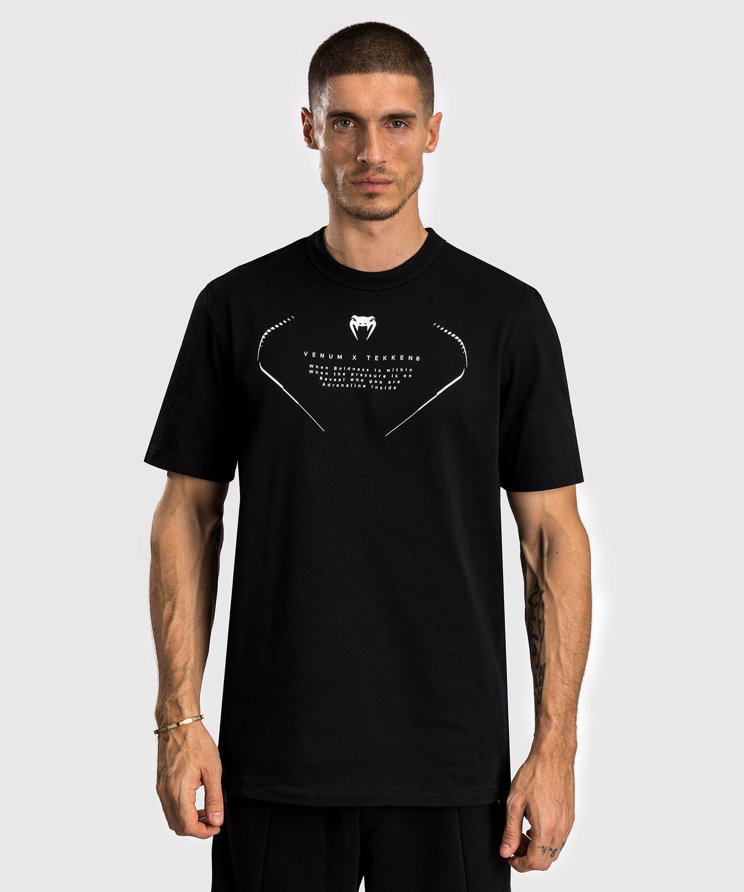 Venum x Tekken 8 T-Shirt - Jin Kazama - Black/Black/White