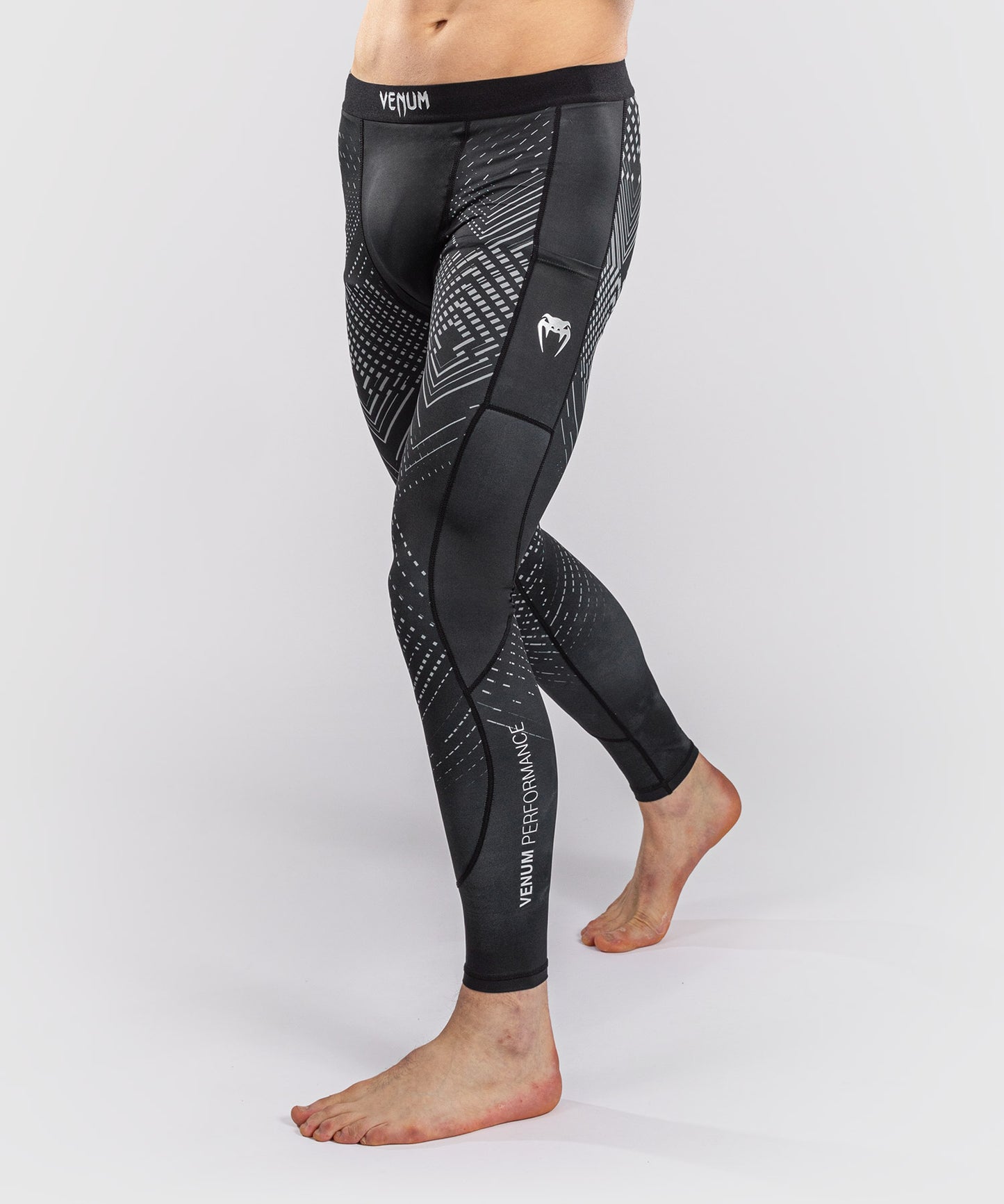 Venum Midnight Fury Spats – Nero/Grigio/Argento