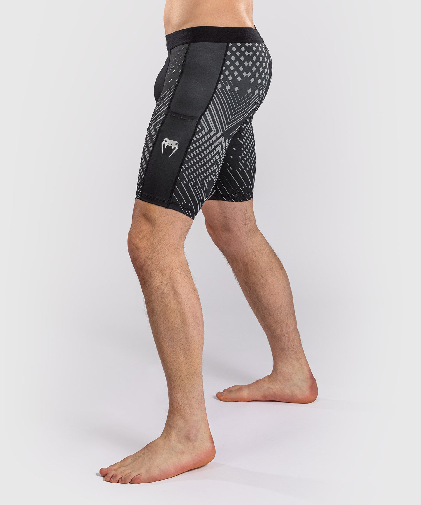 Venum Midnight Fury Pantaloncini a Compressione – Nero/Grigio/Argento