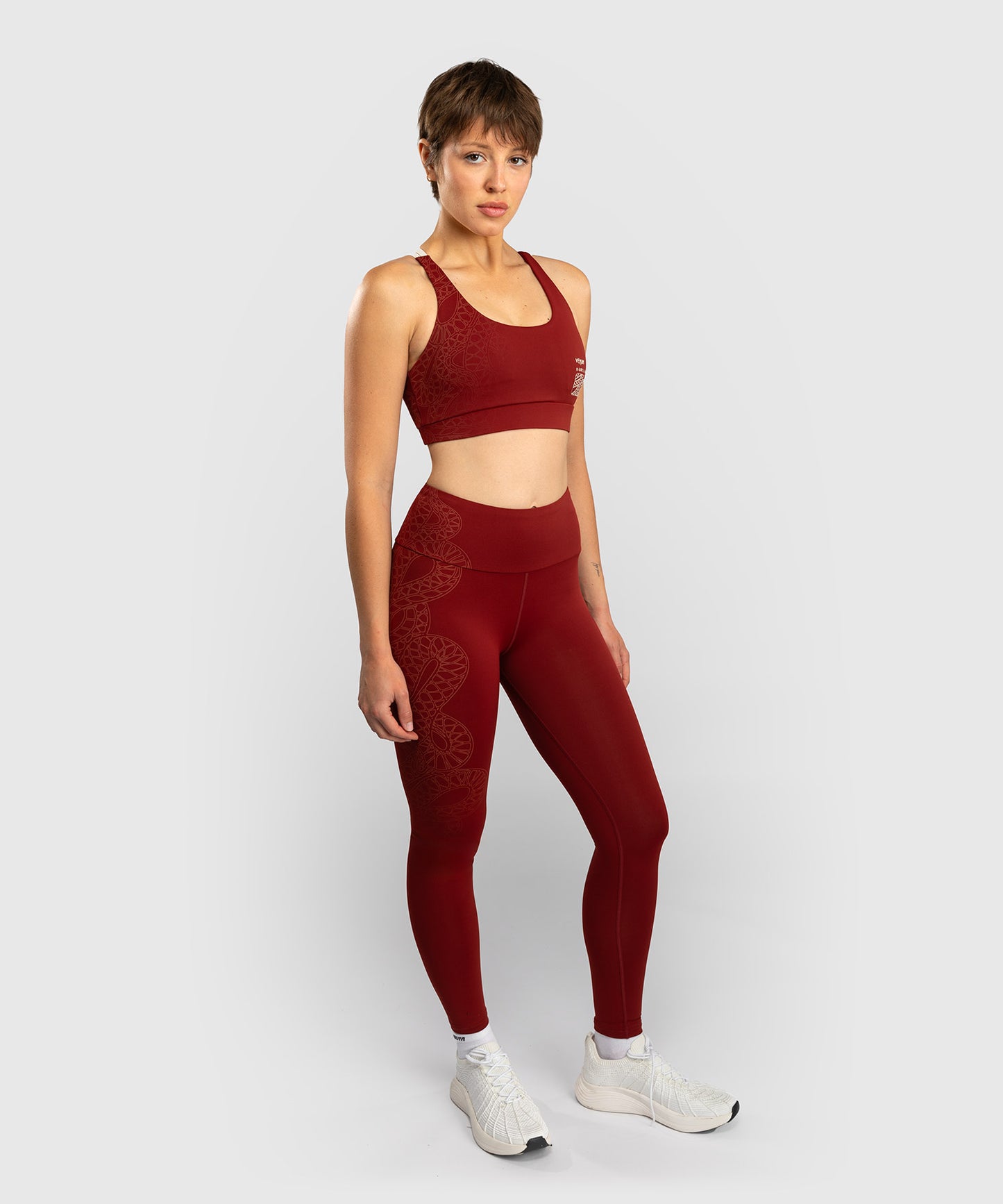 Venum Serpenti Legging - Bordeaux/Ivory
