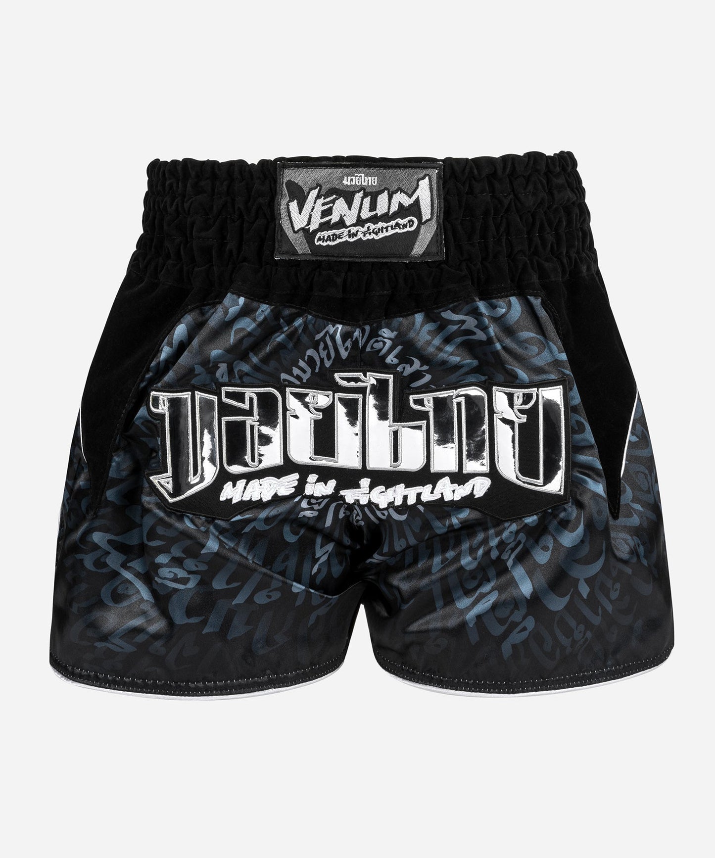 Short de Muay Thai Venum Attack - Noir/Argent