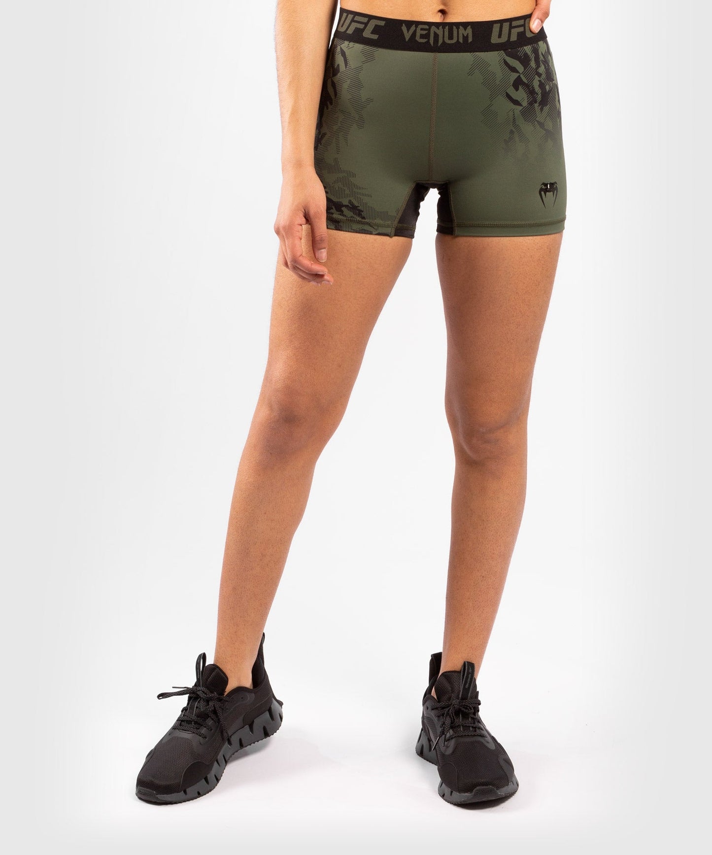 Short de compression pour Femmes UFC Venum Authentic Fight Week - Kaki