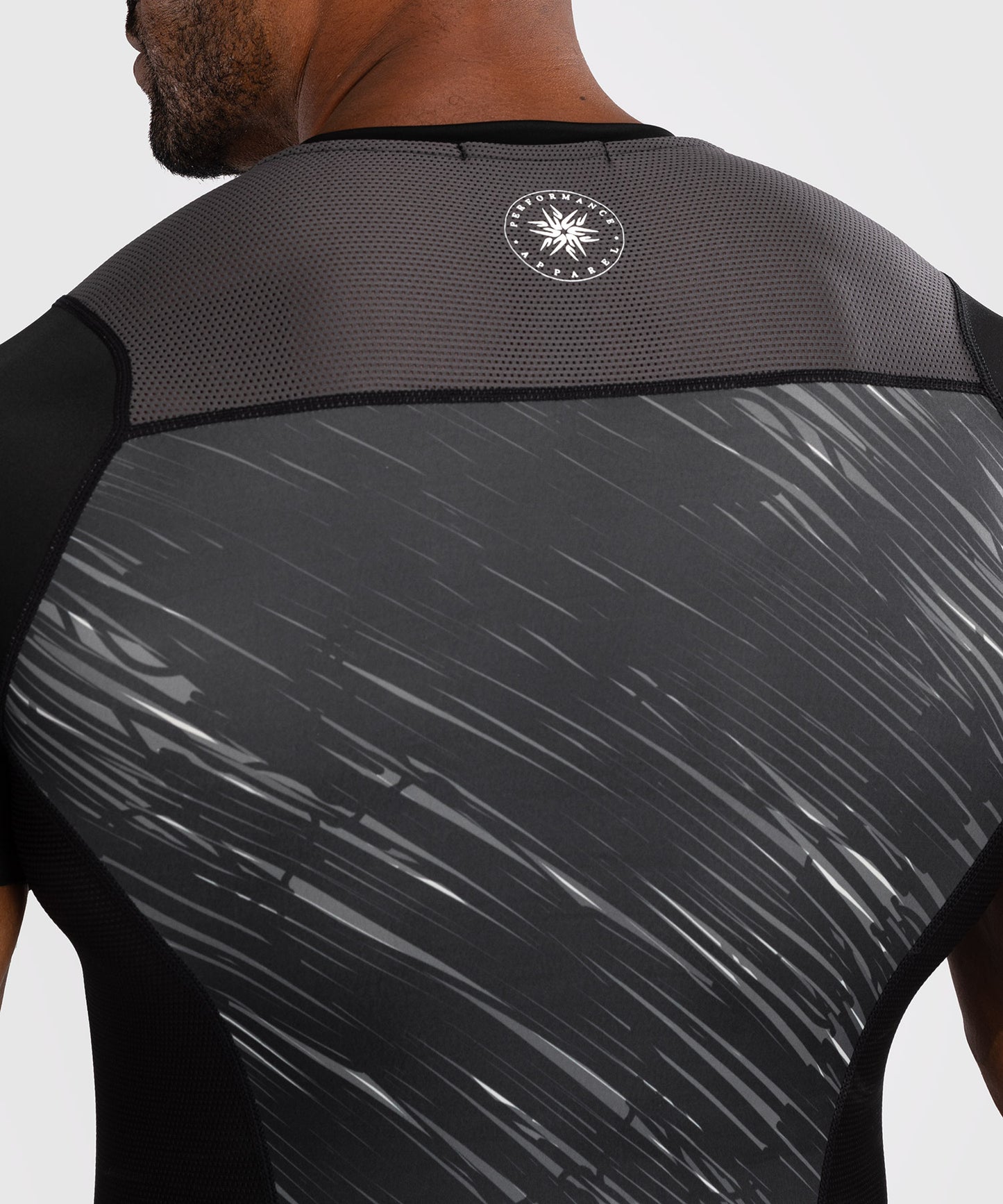 Rashguard Manches Courtes Venum Rapid - Noir/Gris Orage