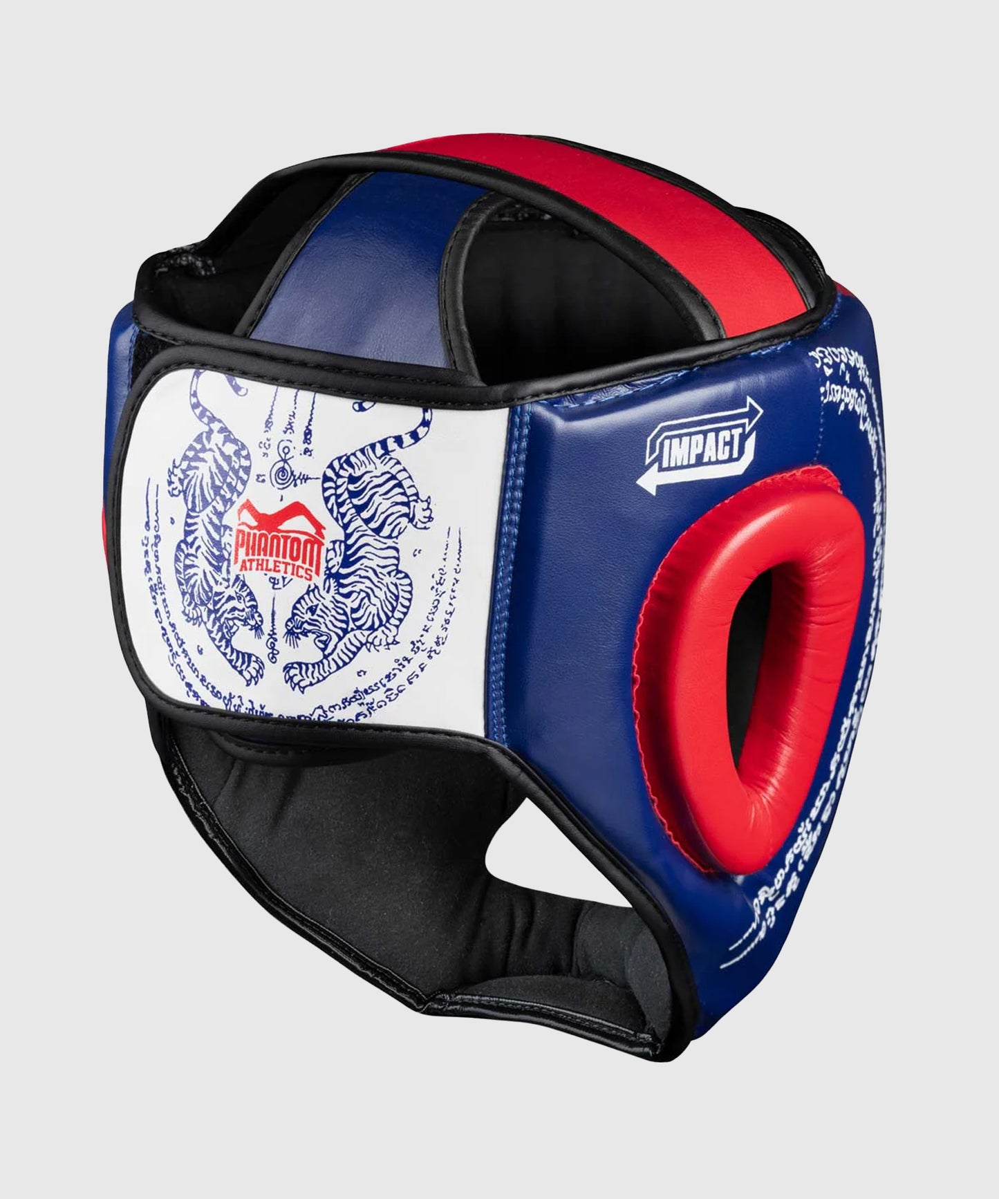Phantom Athletics Muay Thai Boxing Helmet - Blue/Red