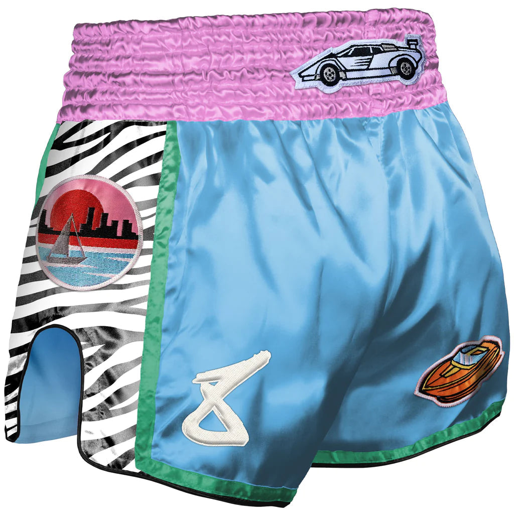 Short De Muay Thai 8 Weapons Miami Thai - Bleu