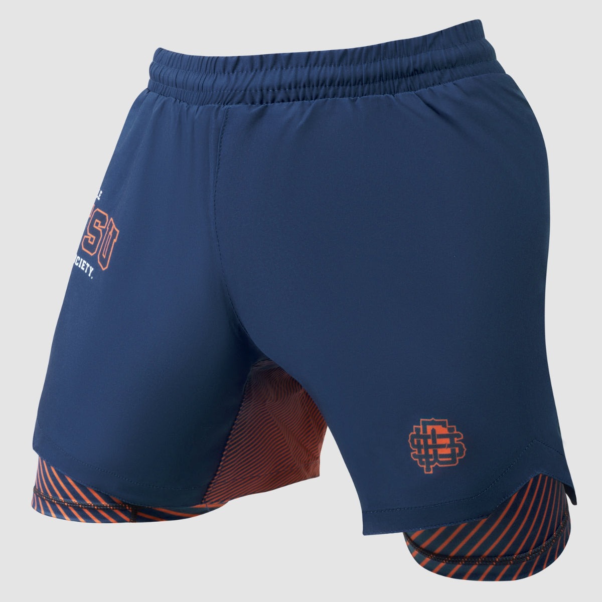 Fightshorts Fumetsu Dual Layer Varsity - Marineblau