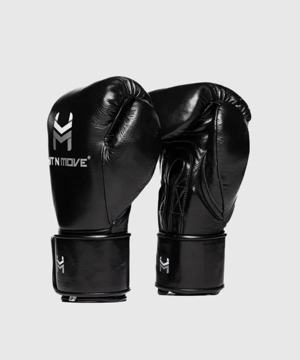 Hit N Move Süvari Guantes de Boxeo de Crin de Caballo - Negro
