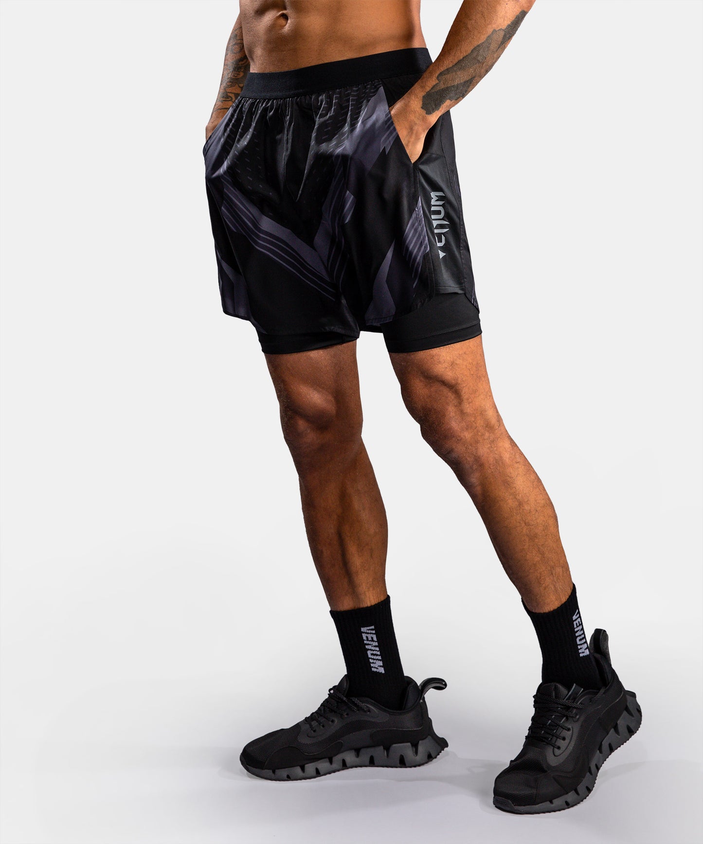 Venum No-Gi 6.0 Trainingsshorts - Schwarz/Grau