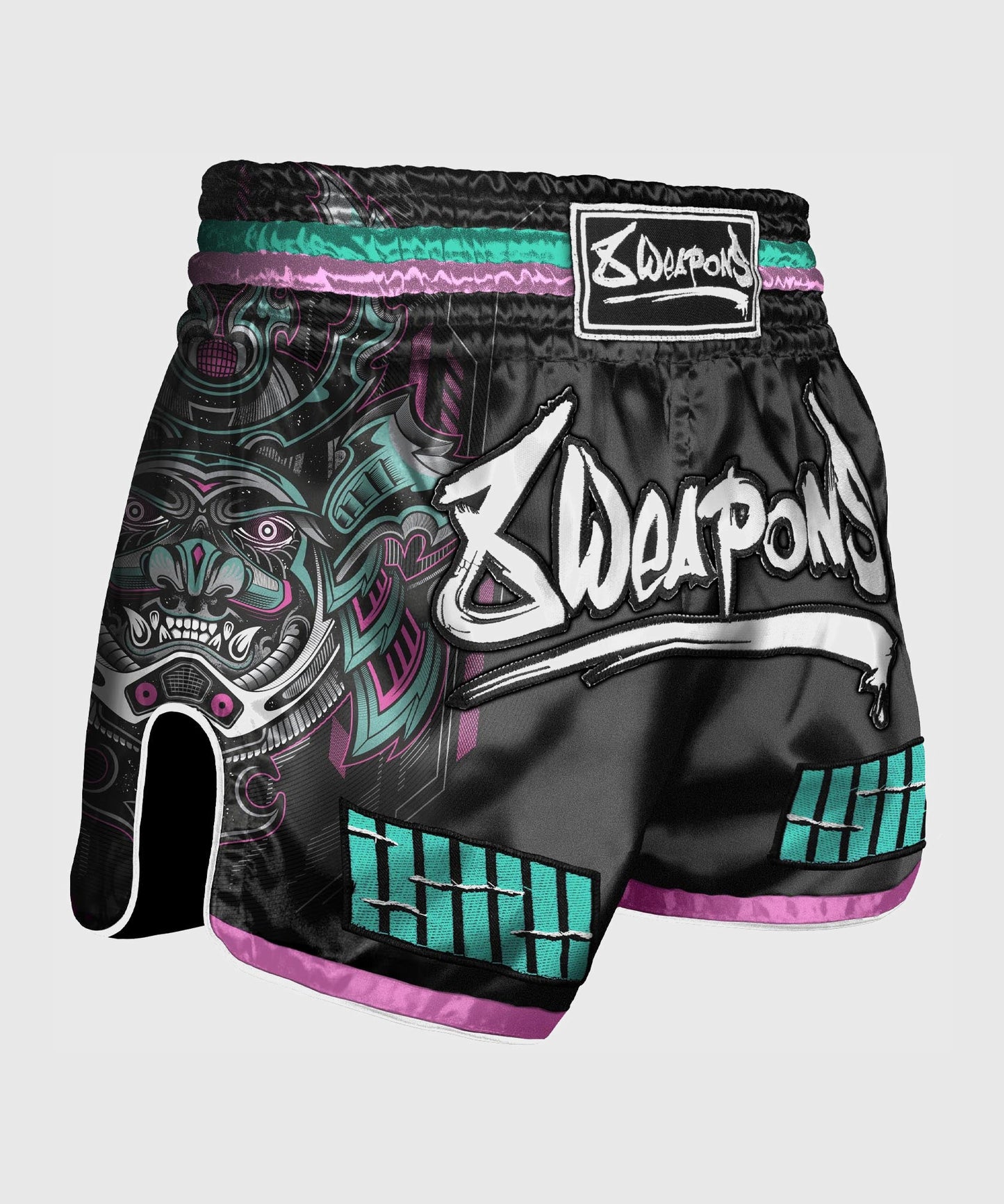 8 Weapons Samurai 2.0 Muay Thai Shorts - Schwarz/Rosa