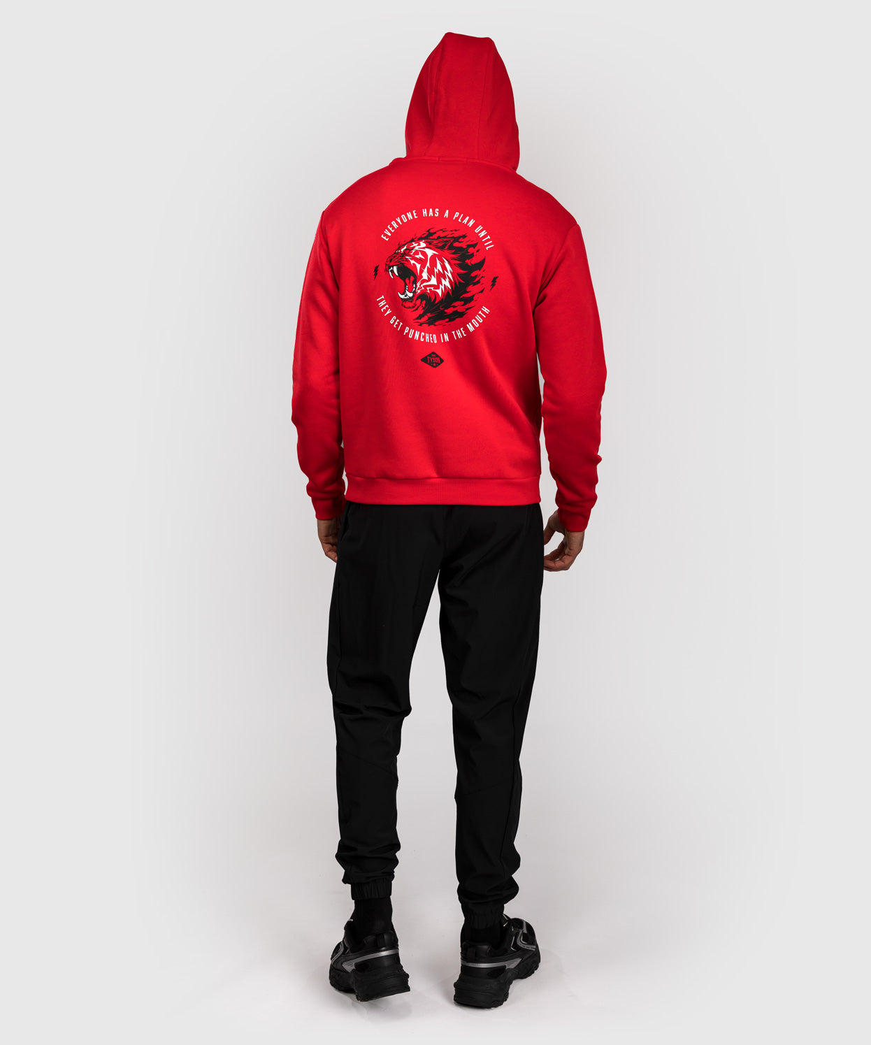 Venum x Mike Tyson Tiger Sudadera con Capucha - Rojo Intenso/Negro Profundo