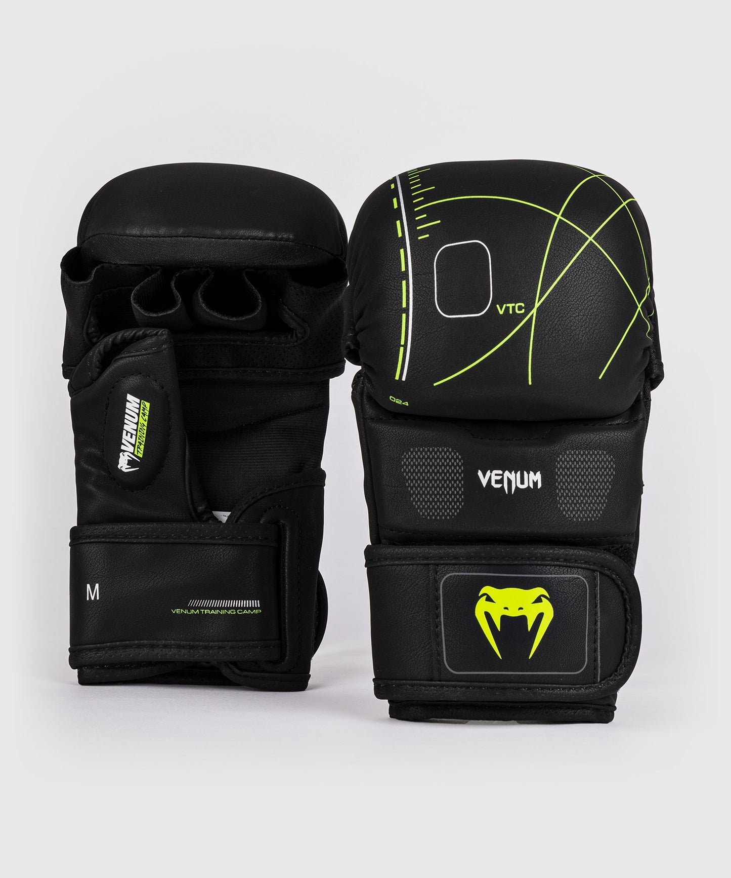 Venum Training Camp 4.0 MMA Sparringshandschuhe - Schwarz/Neongrün