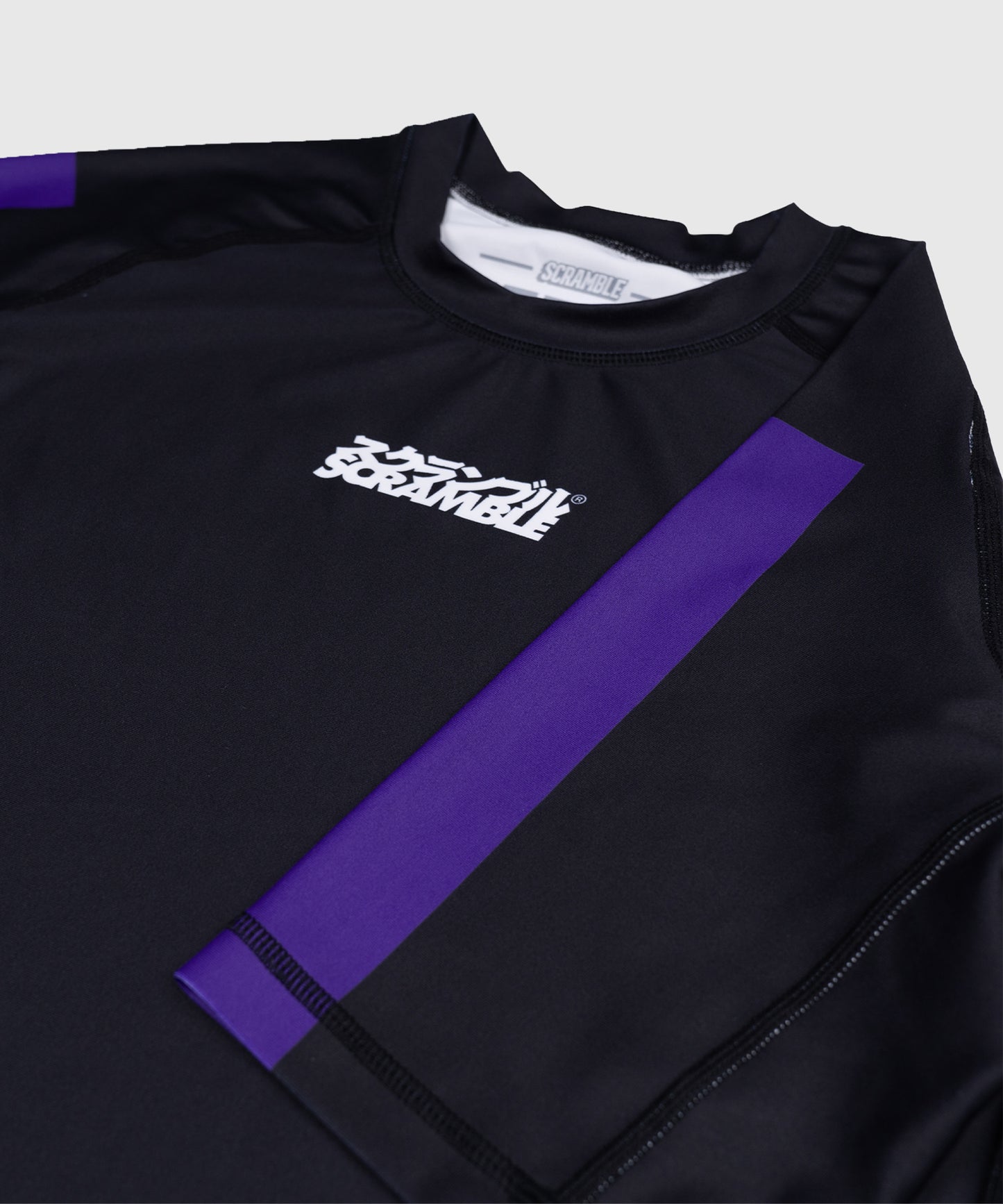 Rashguard Mit Kurzen Ärmeln Scramble Ranked -Violett